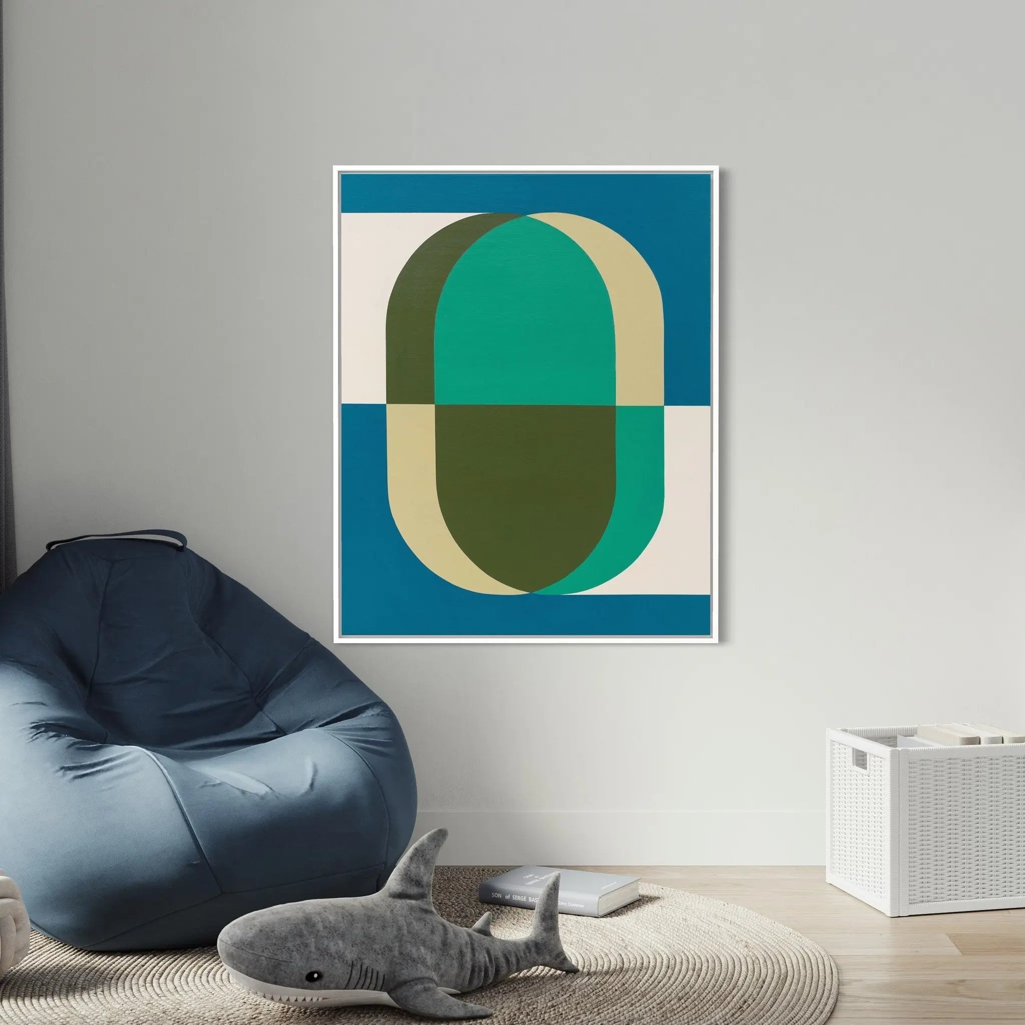 Pill 02 by Rodrigo Martin displayed in a modern living room interior