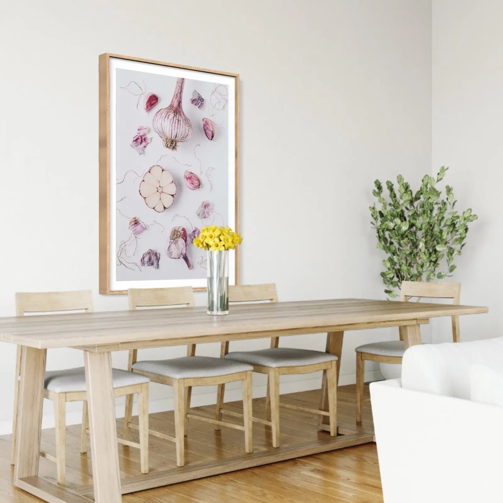 Garlic Deconstructed by Jed Gordon-Moran showcased in a designer room setting