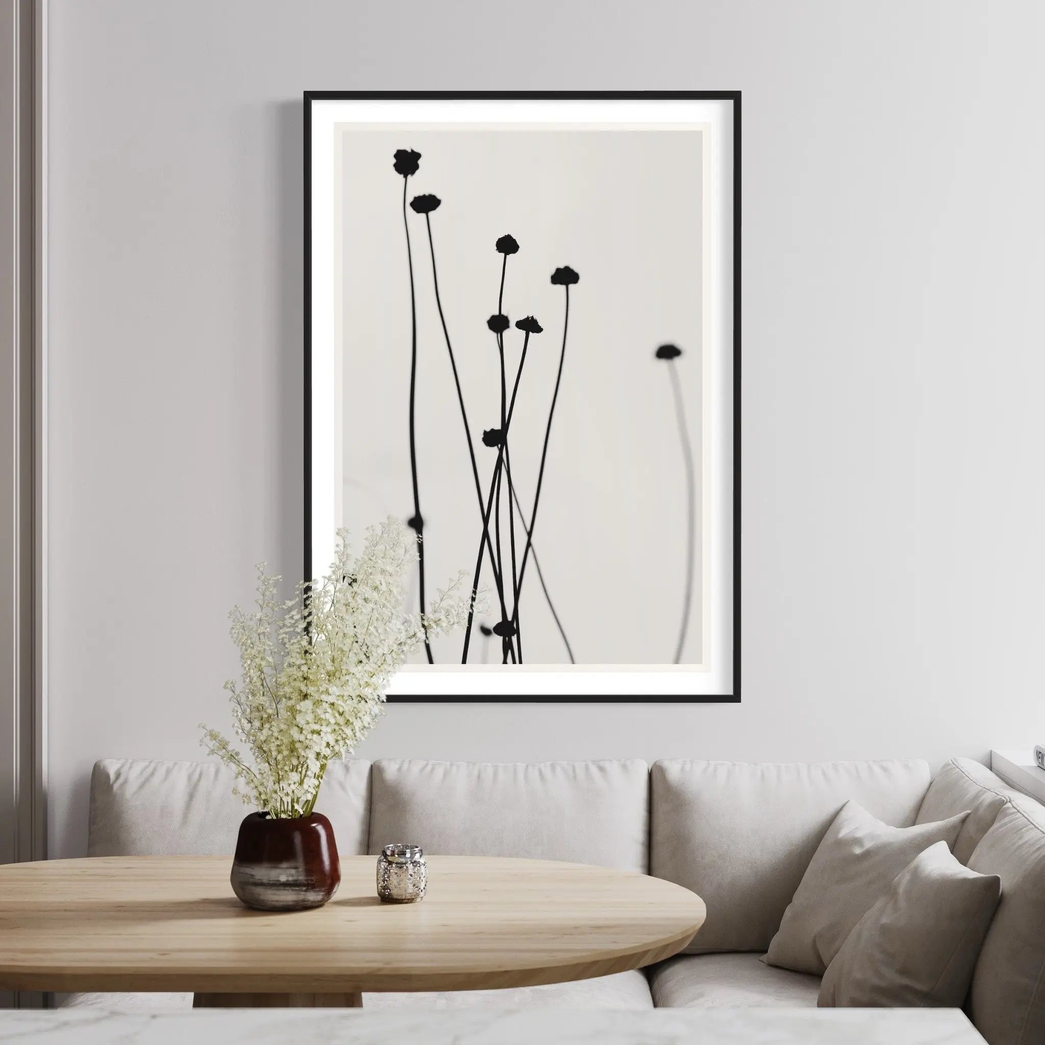 Black Stems by A. Gella styled in a contemporary interior setting