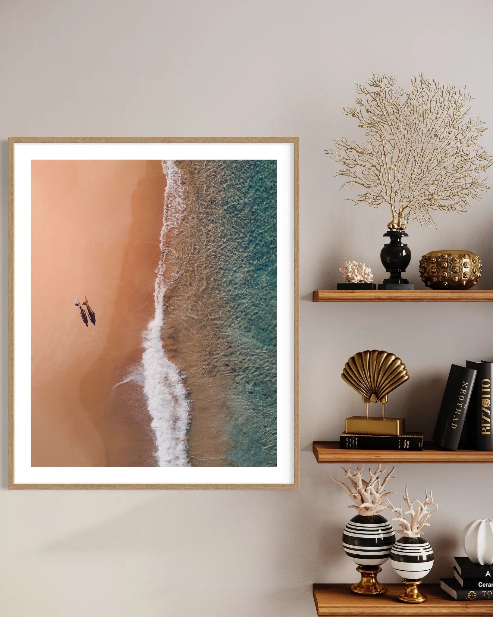 Feet On Sand by L. Dempsey featured in an elegant interior space