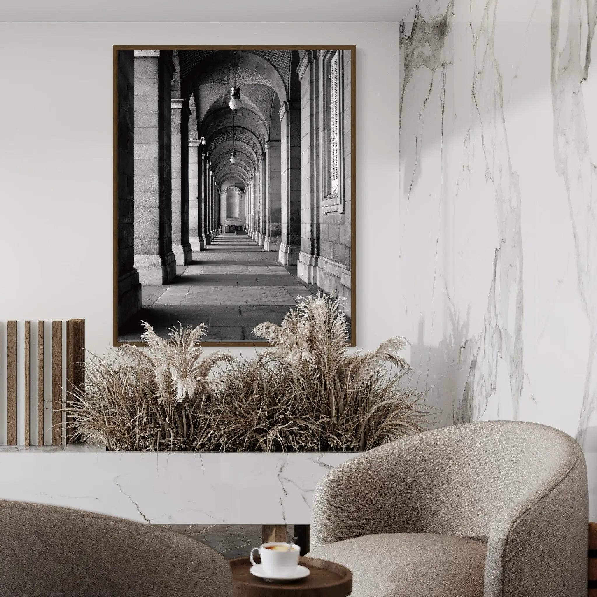 Royal Palace Perspective In Madrid by L. Manzo presented in a curated interior design