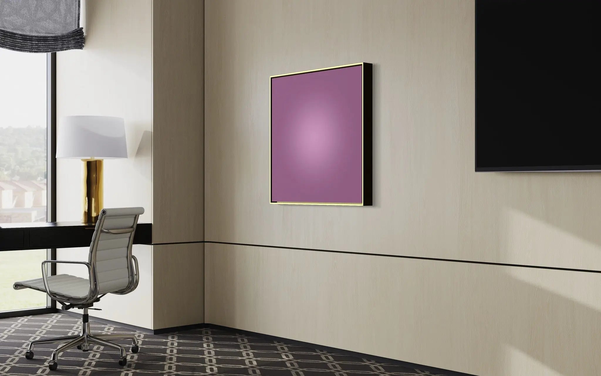 Mauve Halo by Alejandro Franseschini showcased in a designer room setting