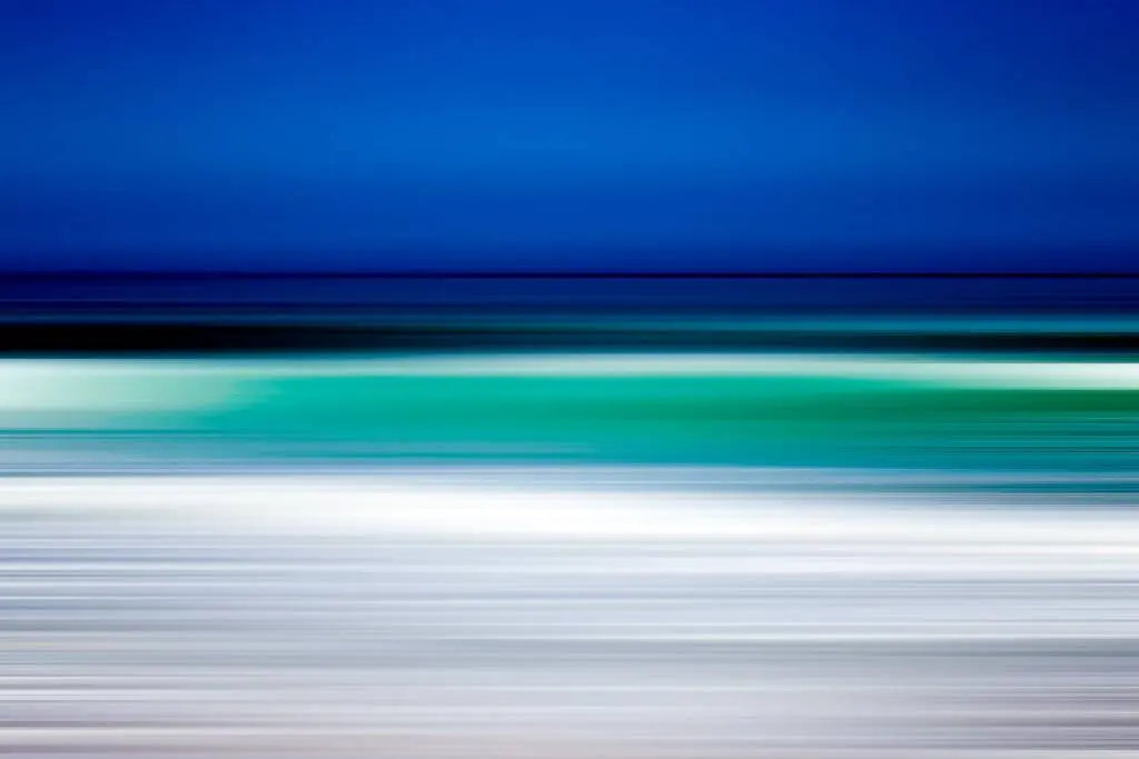 Turquoise Blur, metal print, The Picturalist
