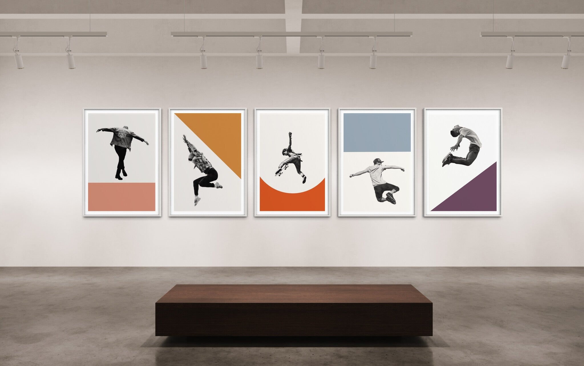 Fine art prints that reflect intensity, power, and grace. Perfectly suited for wellness centers, athletic clubs, and high-end residential gym