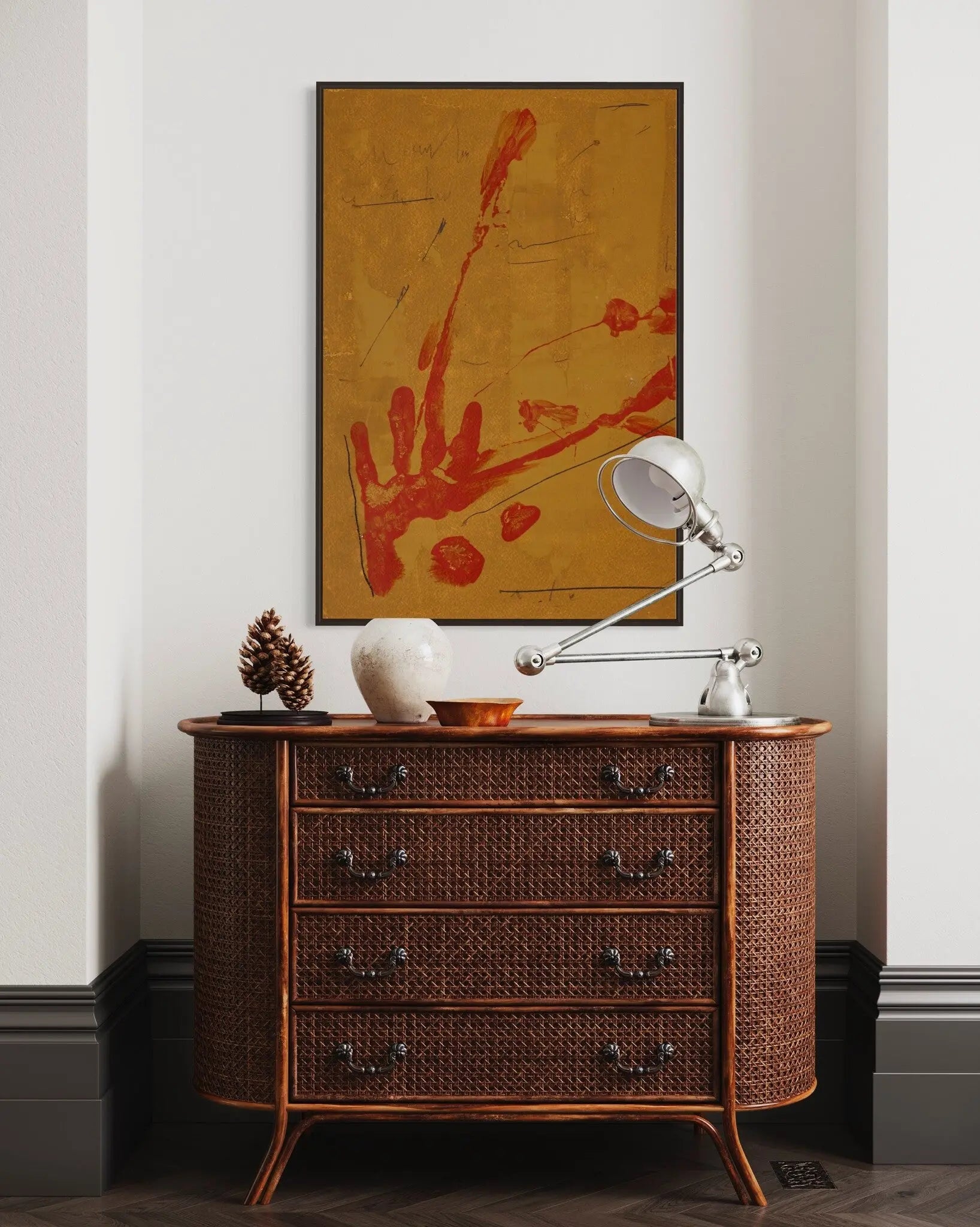 Explanation by Evelyn Ogly featured in an elegant interior space
