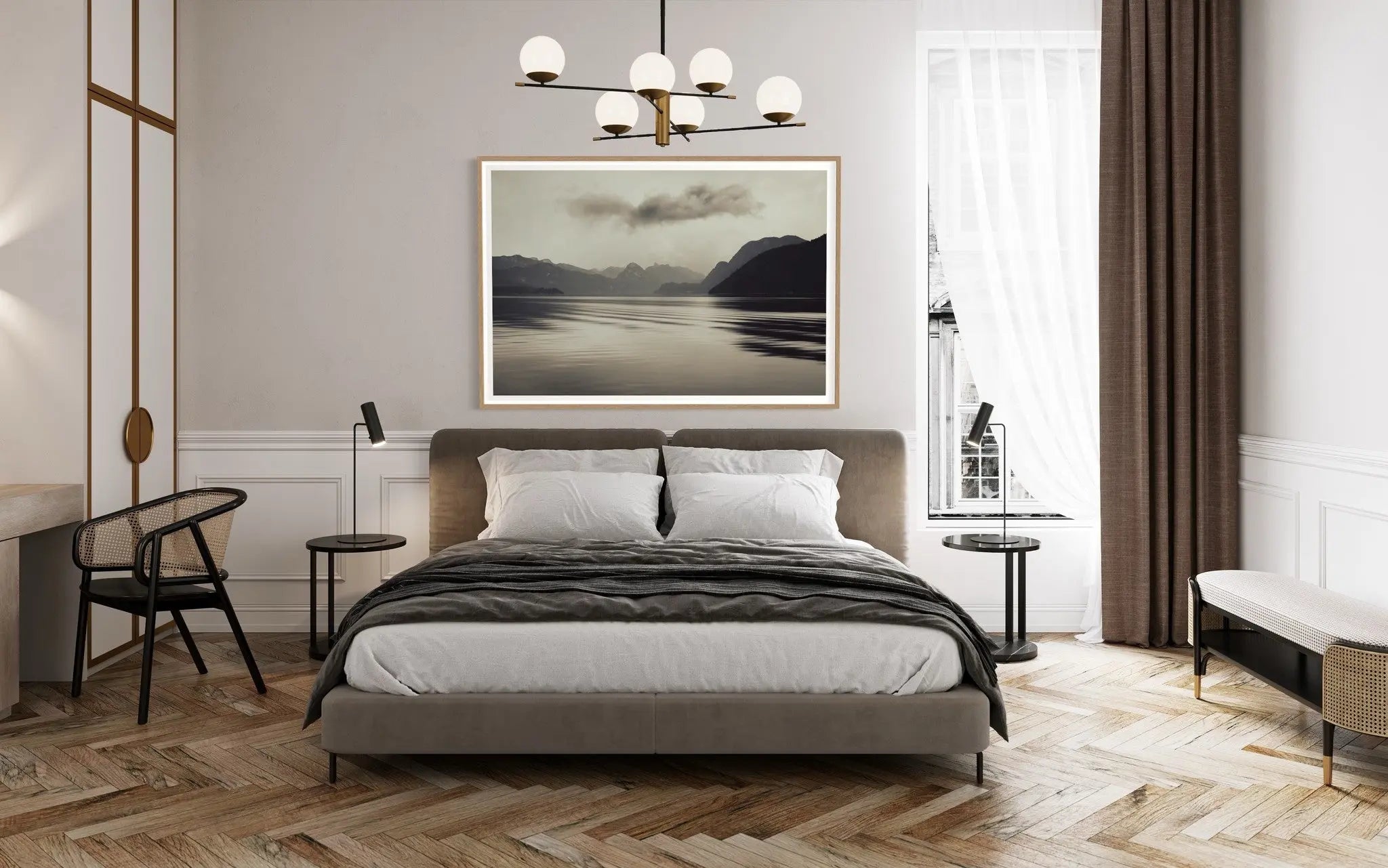 Feelings that Never Left by Karen Thom showcased in a designer room setting