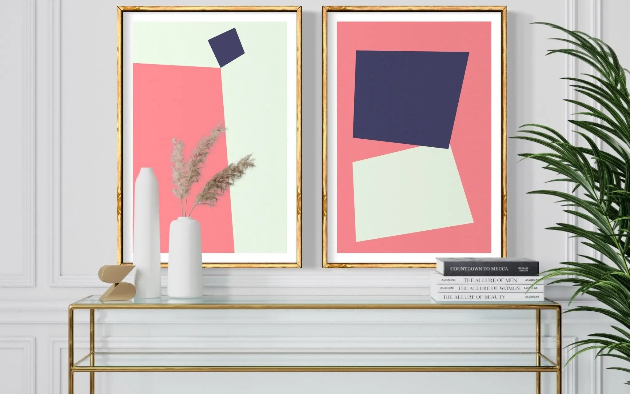 Untitled 3053 by Pedro Nuka displayed in a modern living room interior