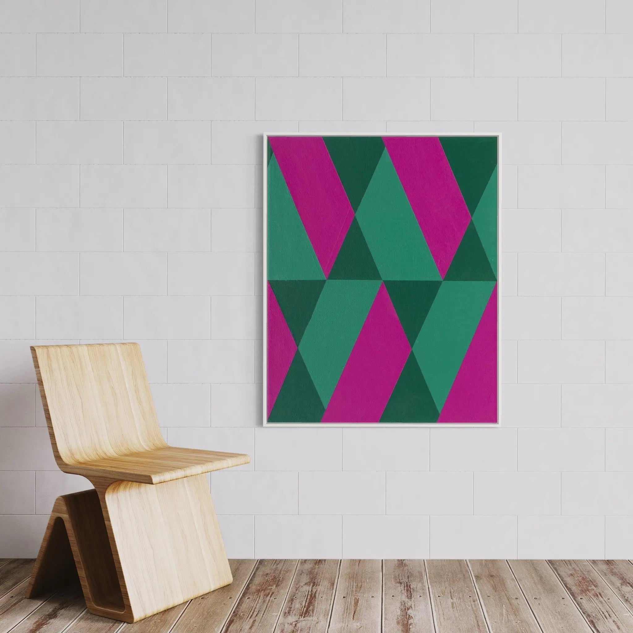 Assembly 05 by Rodrigo Martin displayed in a modern living room interior
