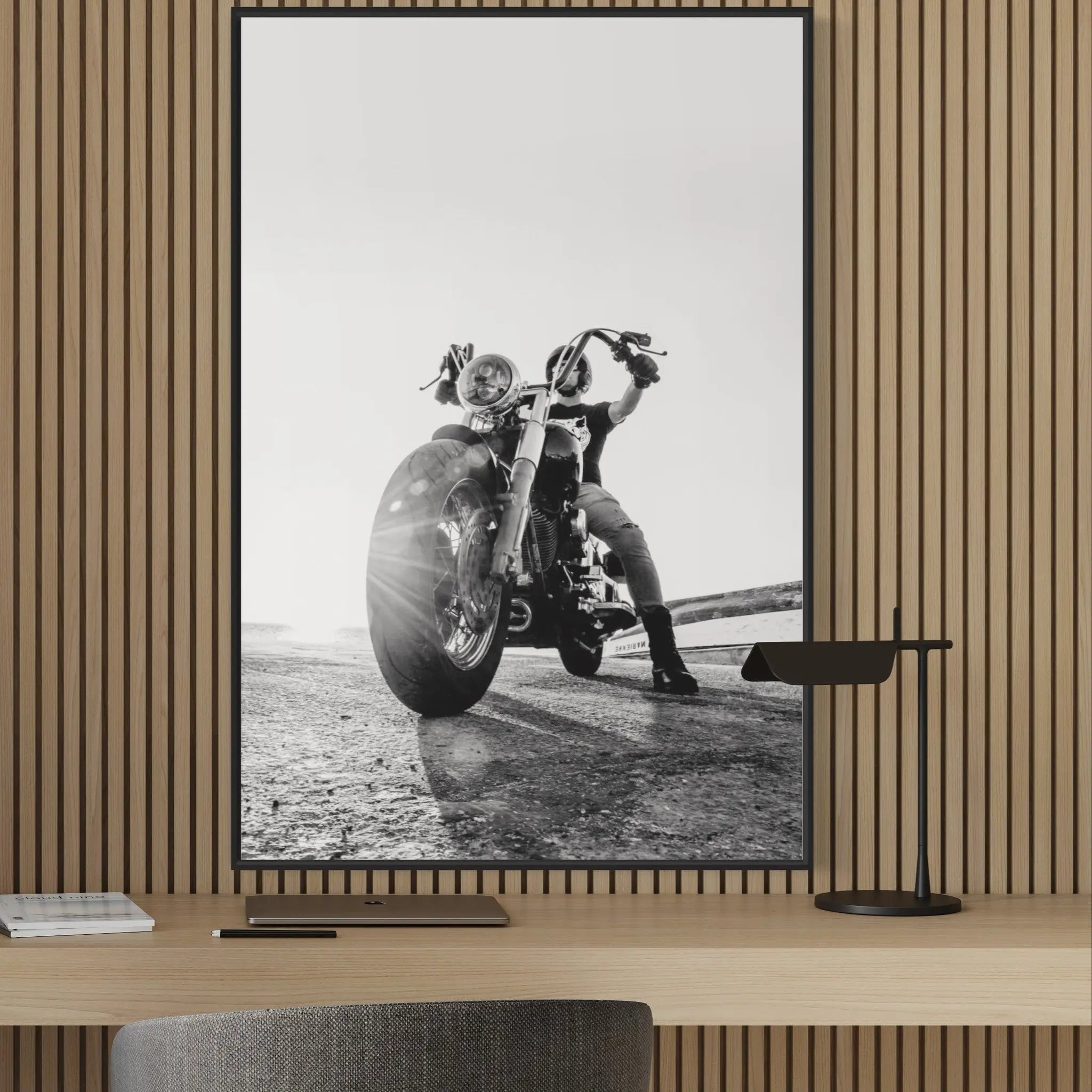 Morning Ride by Alejandro Franseschini showcased in a designer room setting