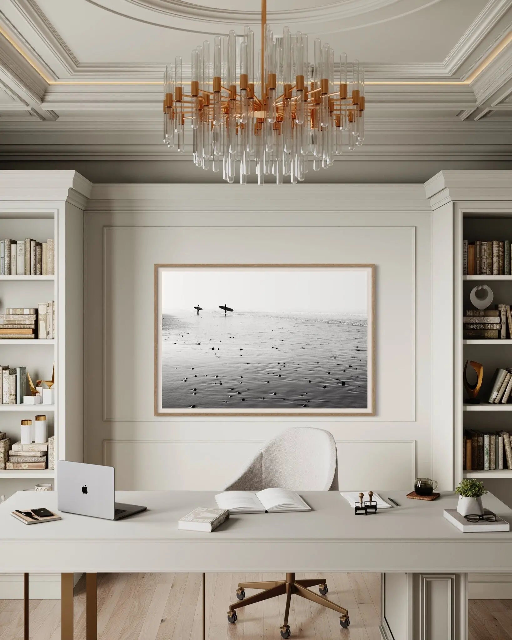 Morning Surf by Enric Gener presented in a curated interior design