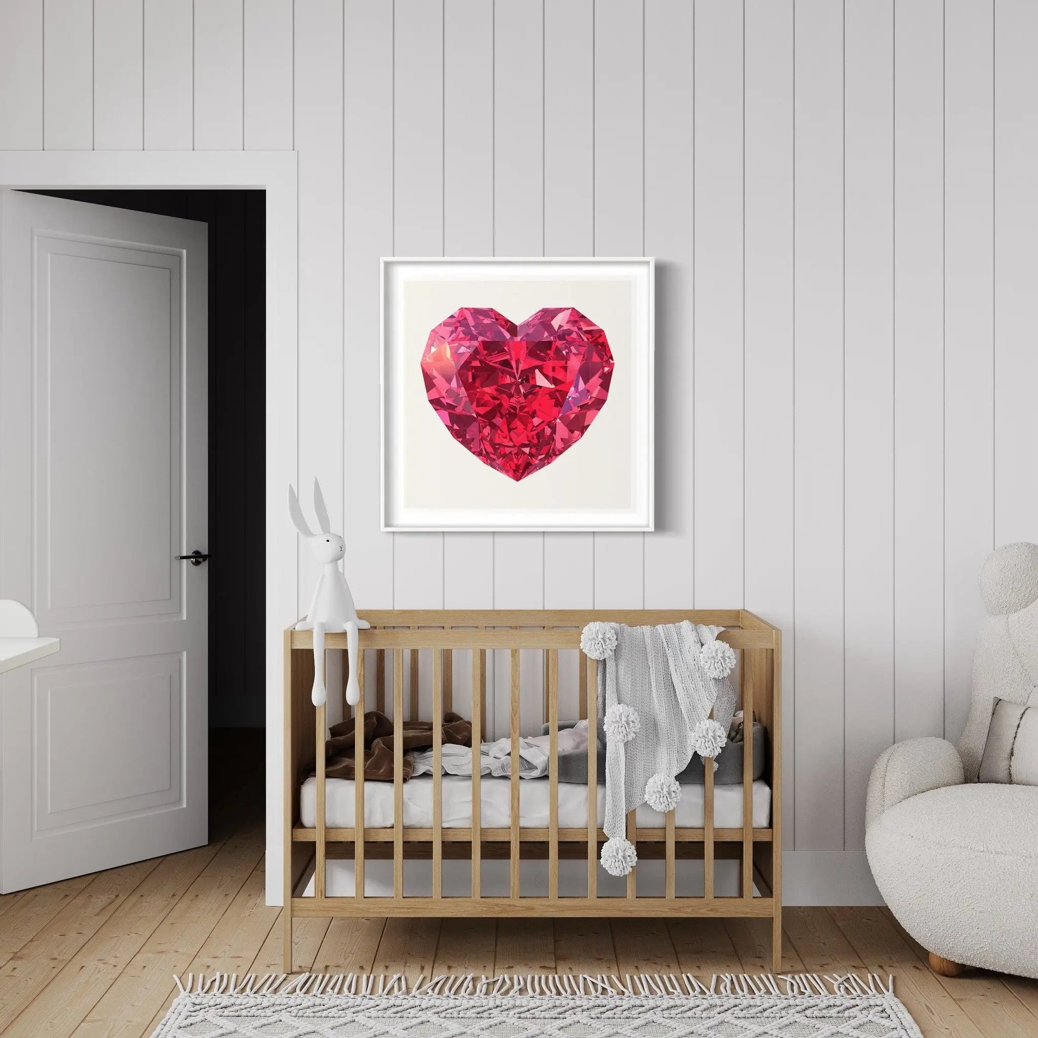 Precious Heart by Francesco Alessandrini displayed in a modern living room interior