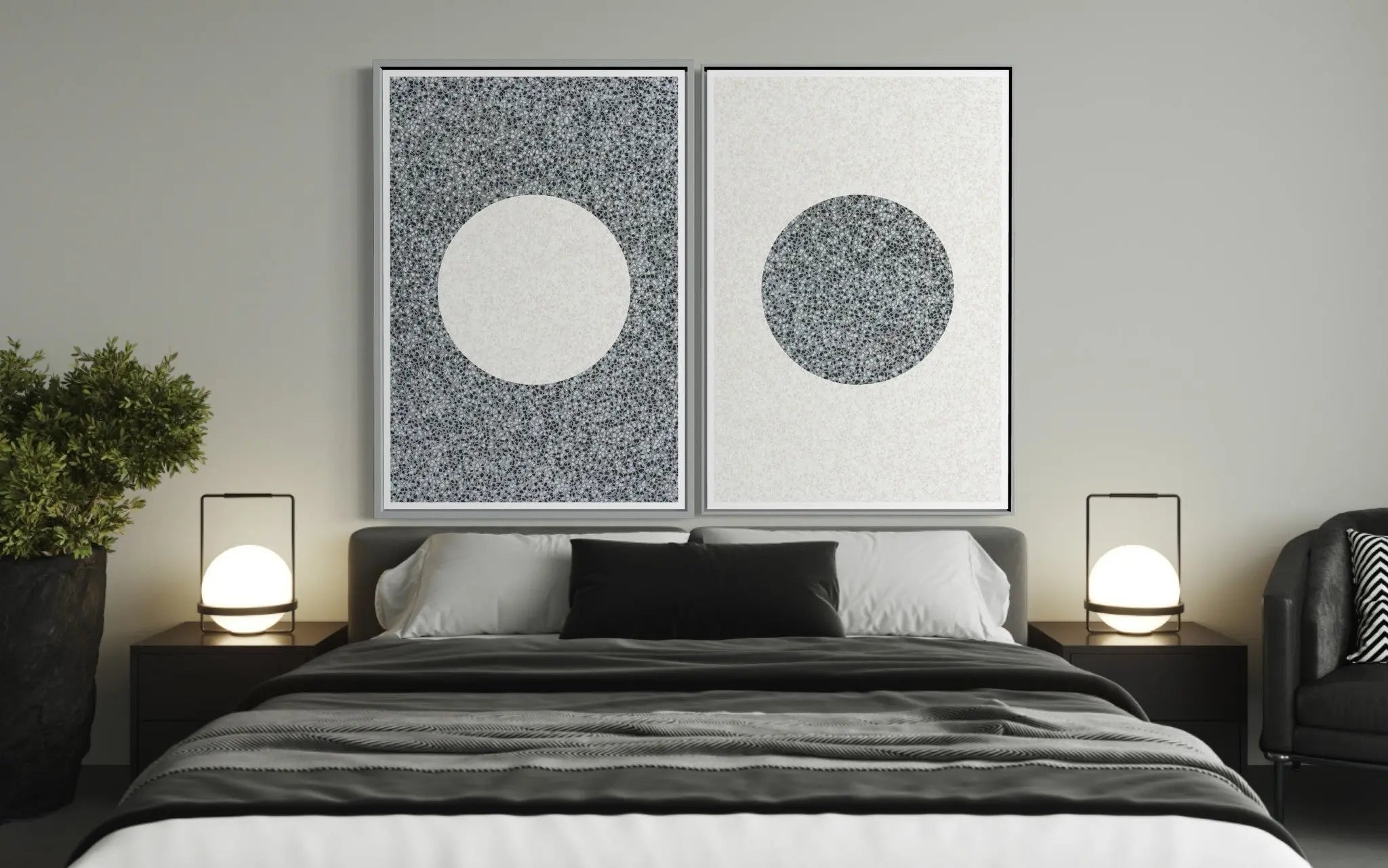 Seminato 1 by Alejandro Franseschini displayed in a modern living room interior