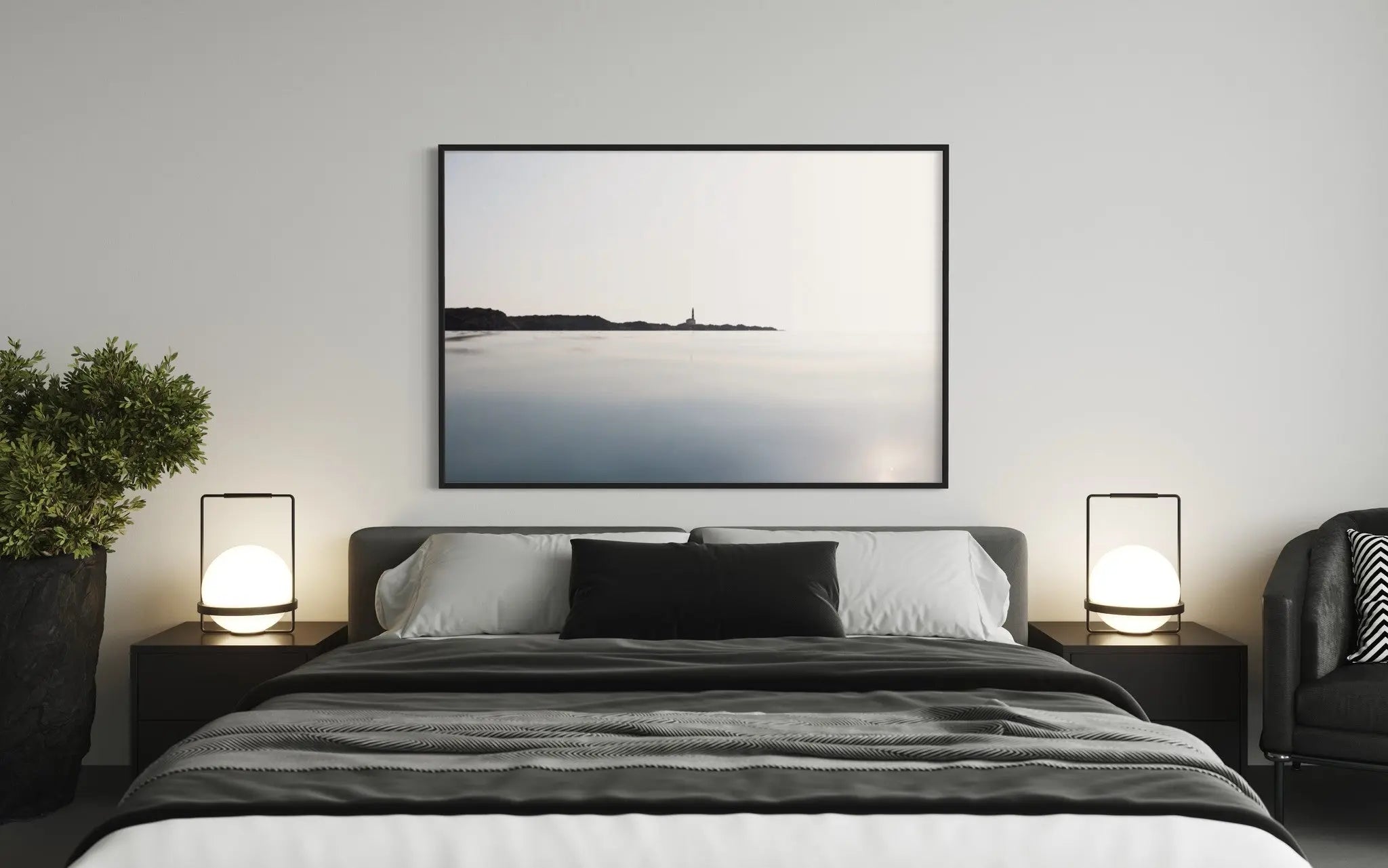 Lighthouse in Menorca by Enric Gener styled in a contemporary interior setting