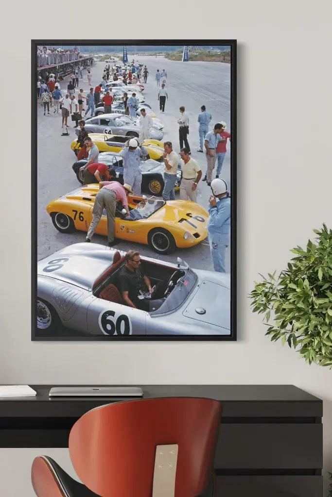 Bahamas Speed Week by Slim Aarons installed in a luxury residential interior