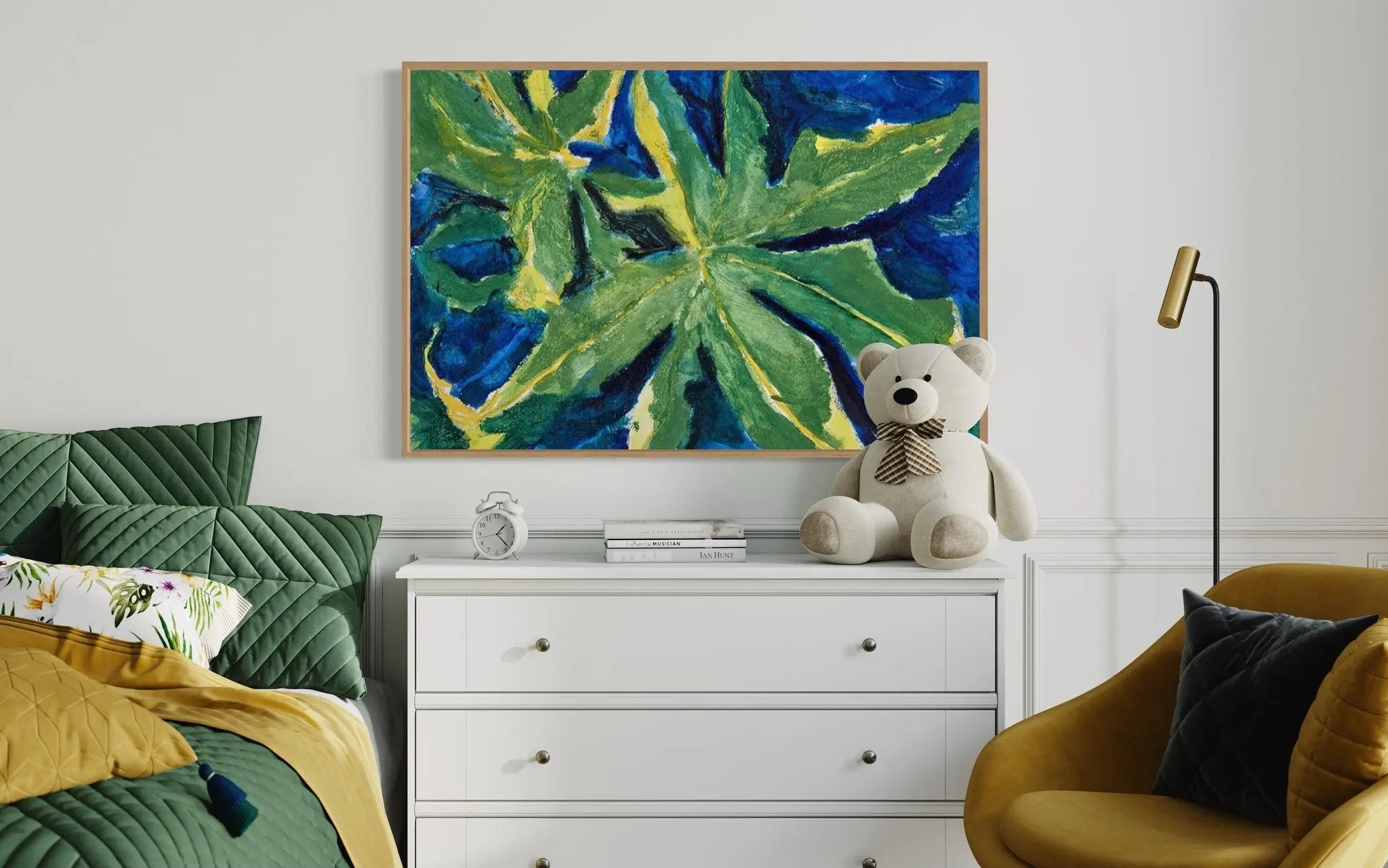 Nature Studies 2 by Evelyn Ogly styled in a contemporary interior setting