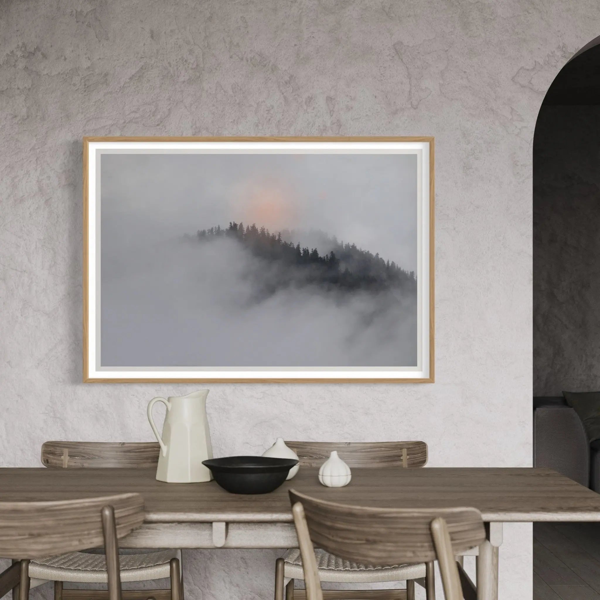 Lost and Found by Karen Thom displayed in a modern living room interior