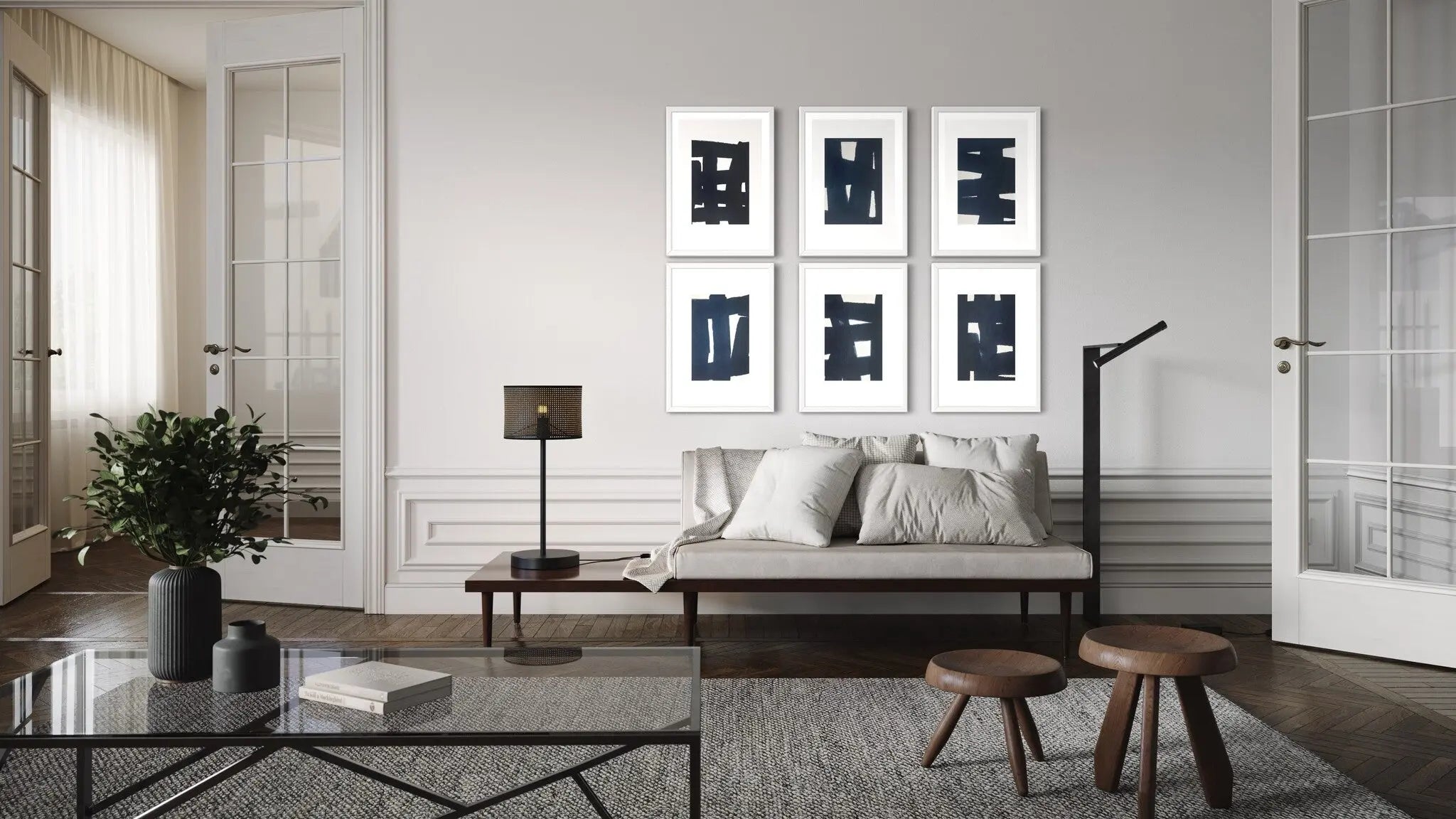 MA Series 6 by Marie Adeline displayed in a modern living room interior