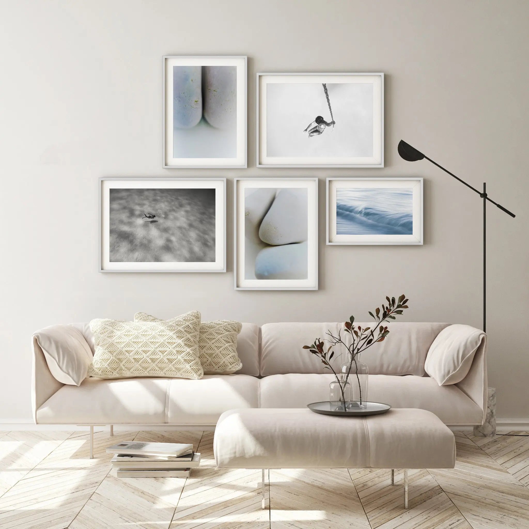 Swing by Enric Gener shown in a minimalist home decor setting