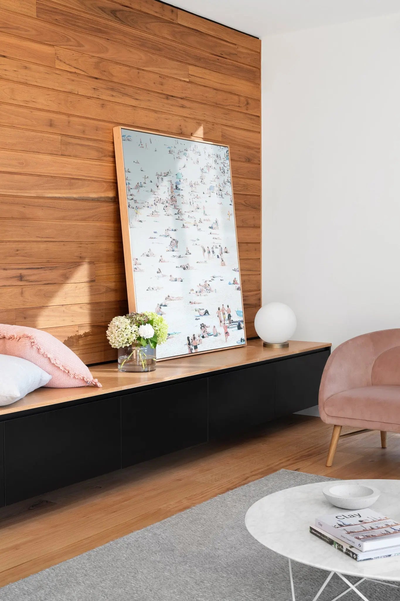 Antibes Beach by Francesco Alessandrini presented in a curated interior design