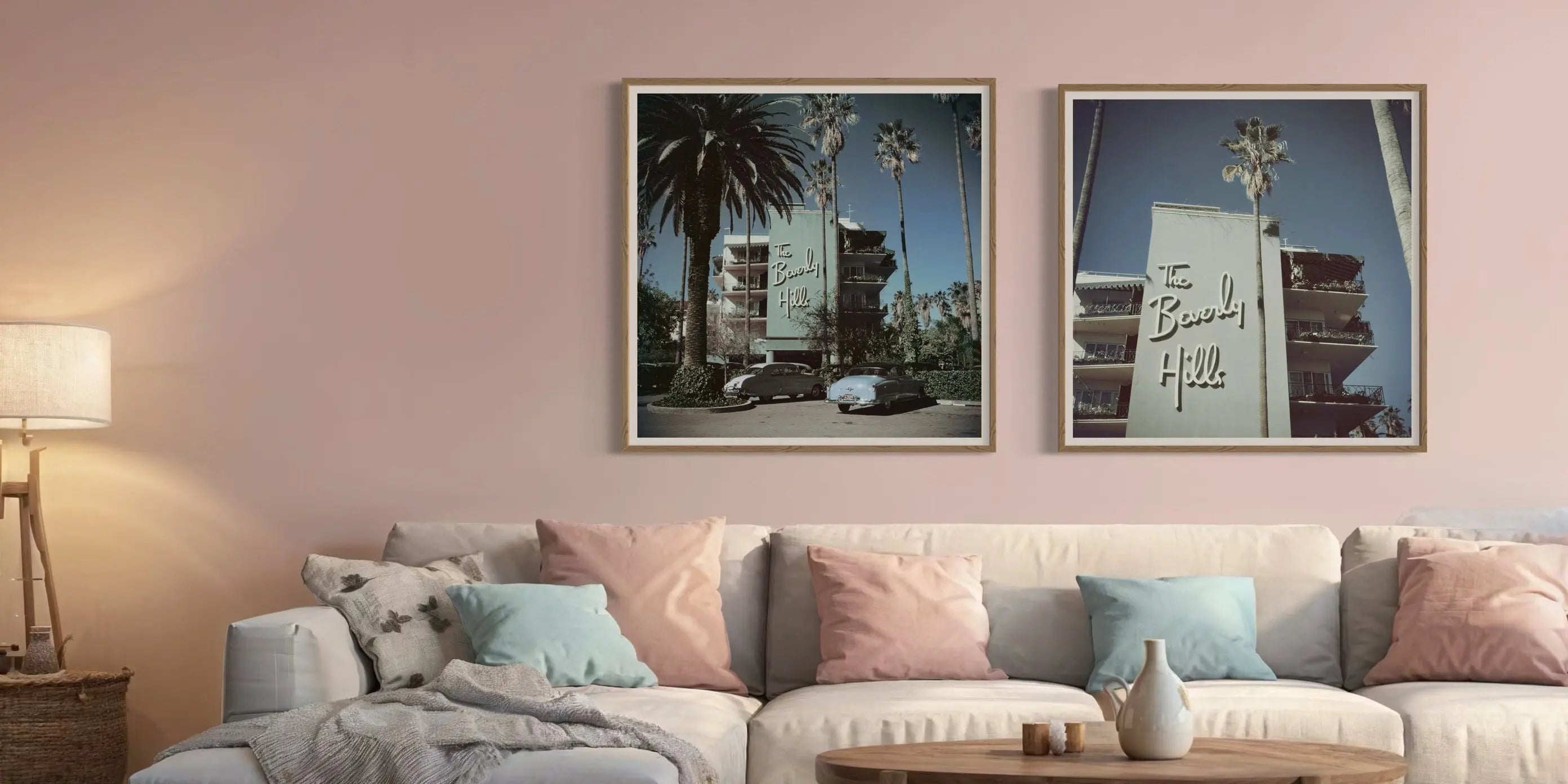 The Beverly Hills Hotel by Slim Aarons featured in an elegant interior space