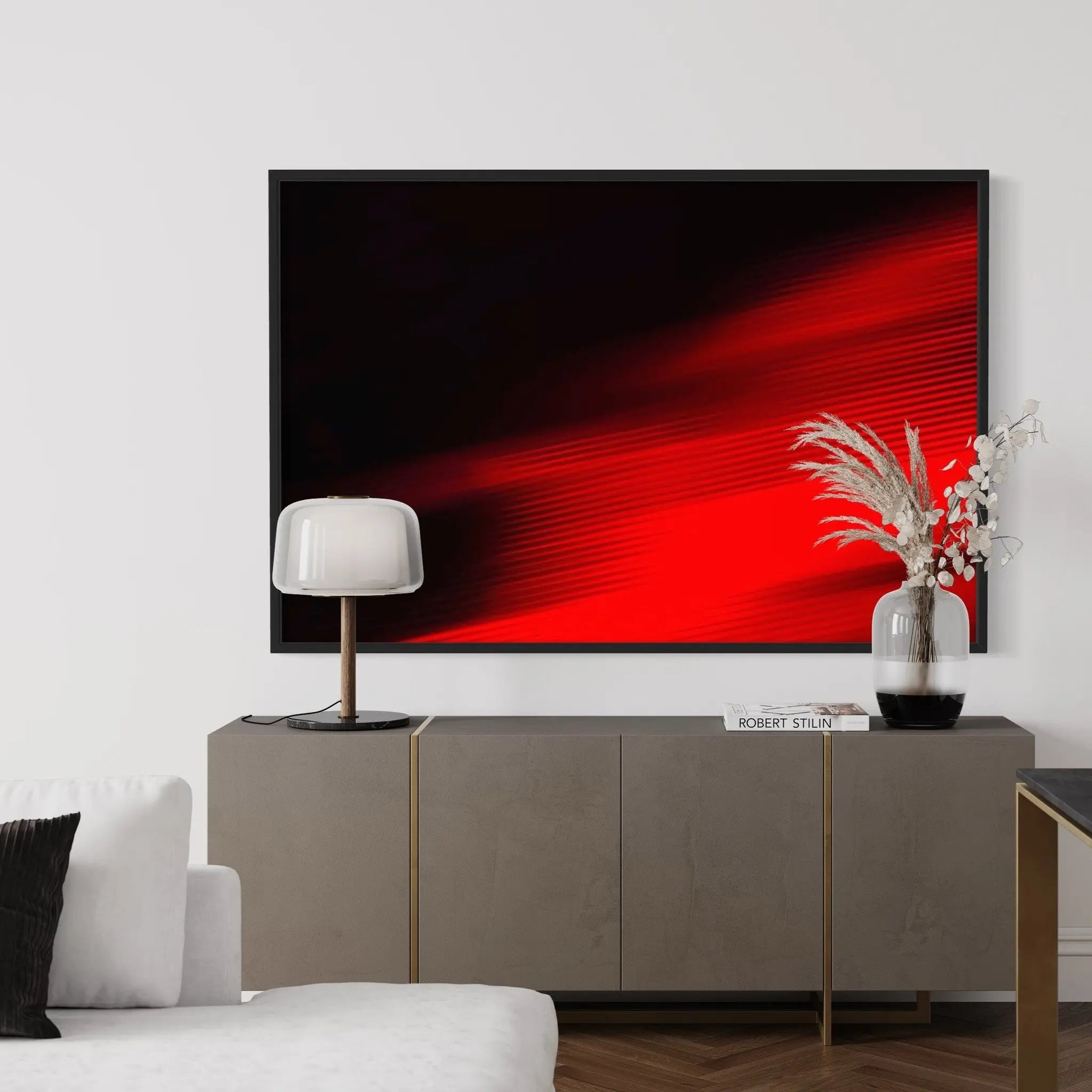 Berlin Citylights 4 by Wassily Kazimirski styled in a contemporary interior setting