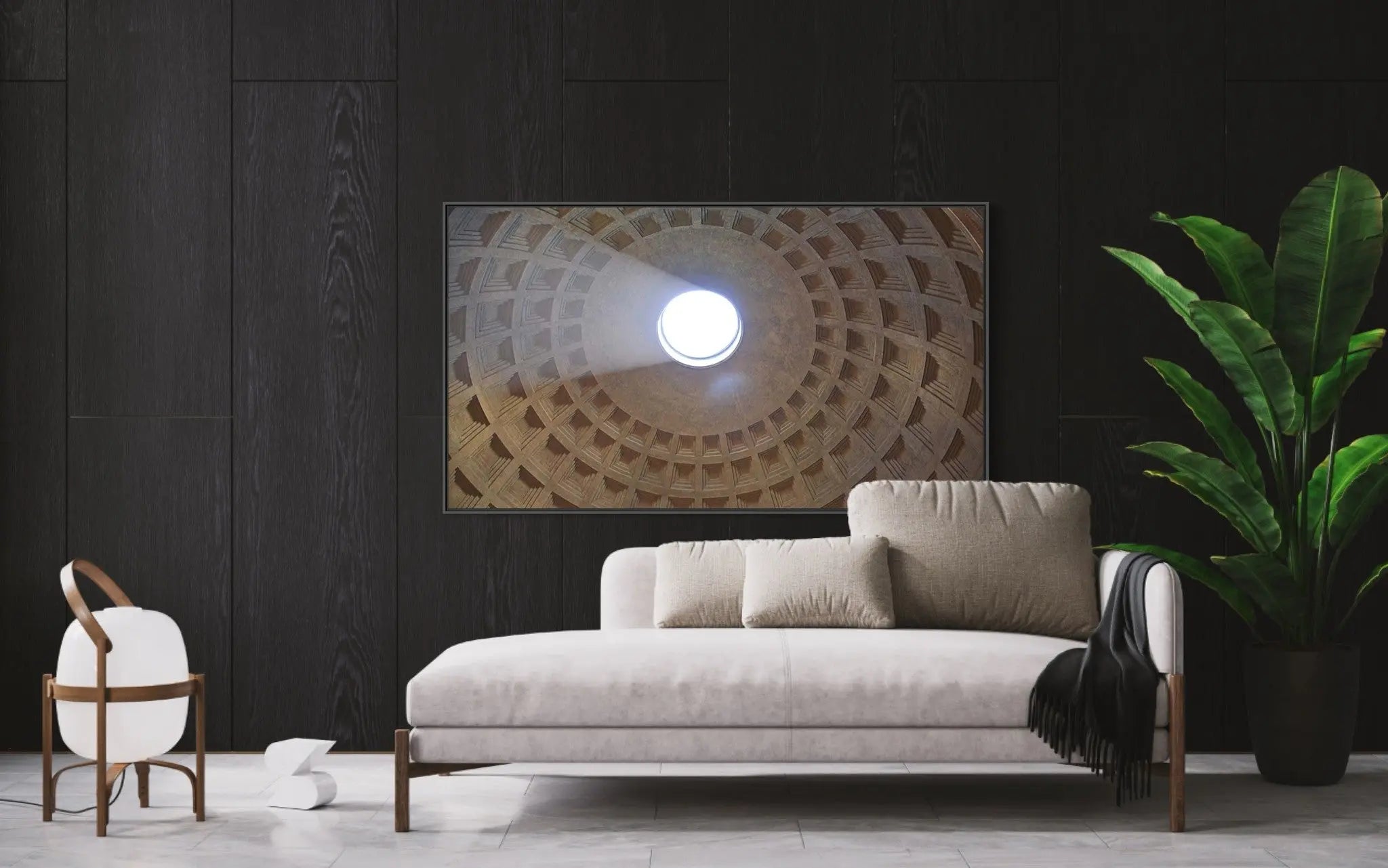 Occulus Dome by D. Mayk displayed in a modern living room interior