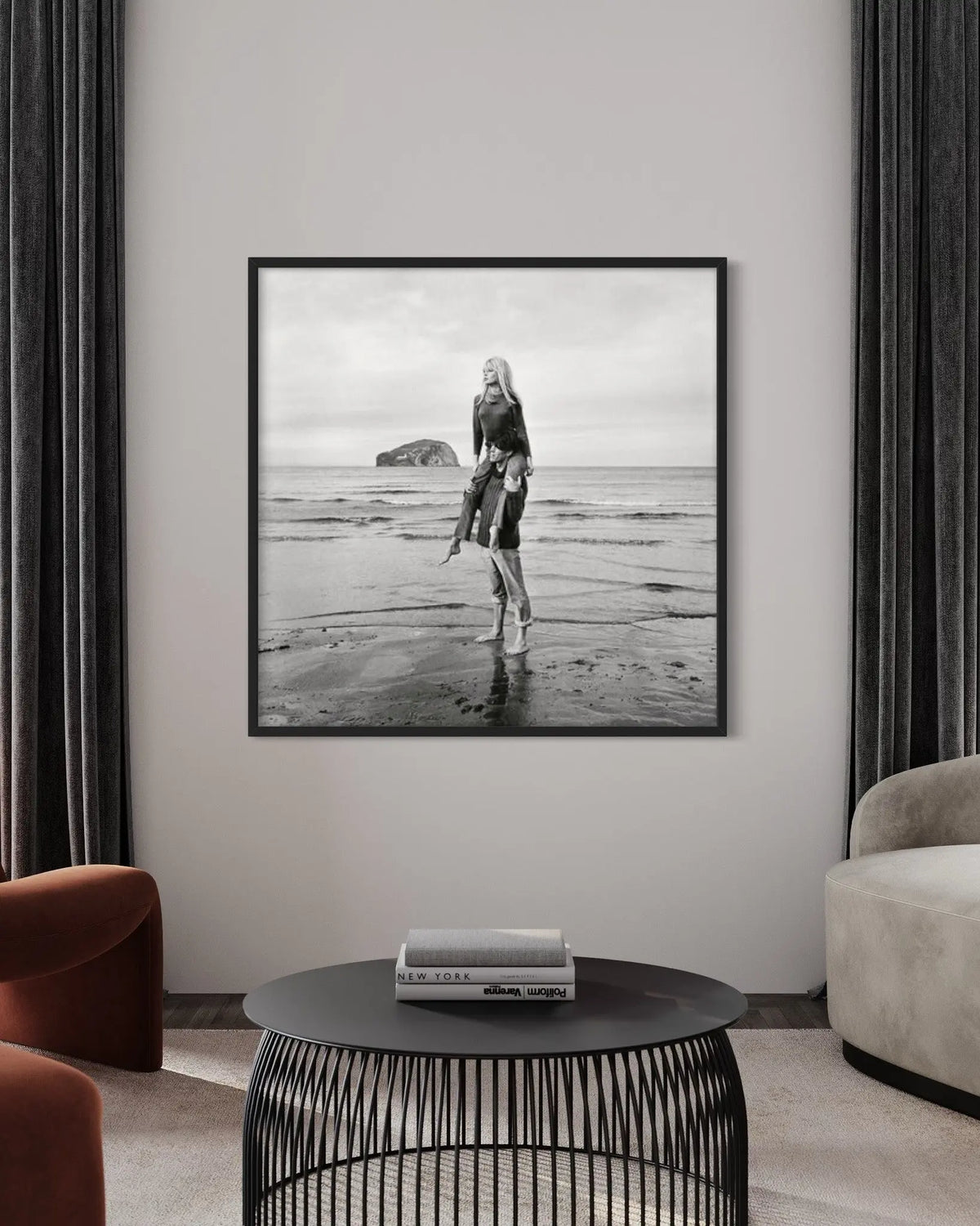 Brigitte Bardot by Jim Gray presented in a curated interior design
