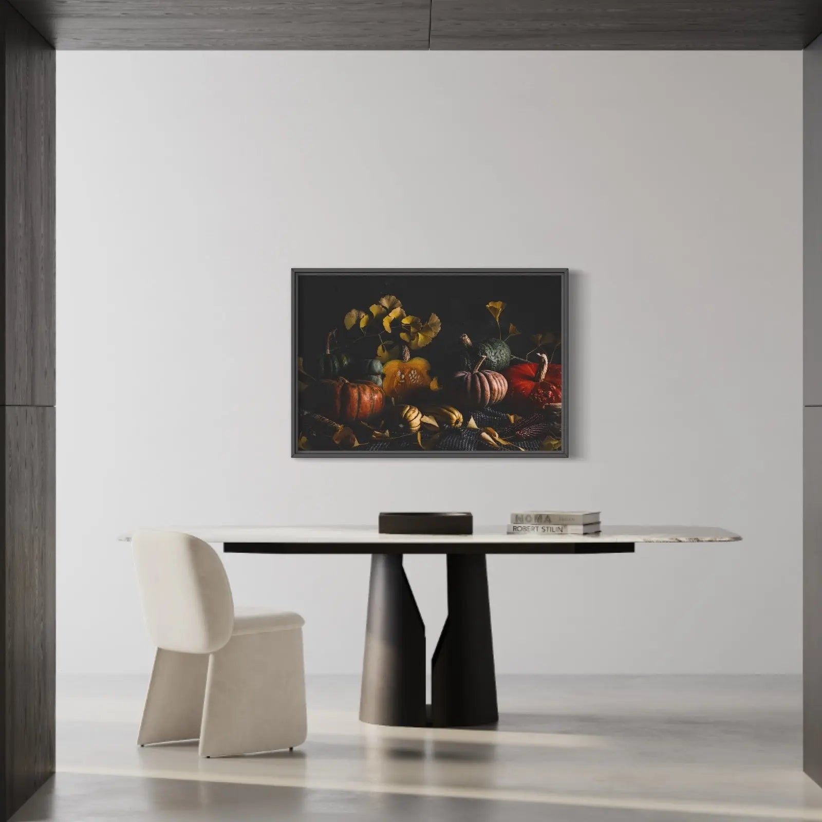 Winter Squash Tableau by Jed Gordon-Moran featured in an elegant interior space