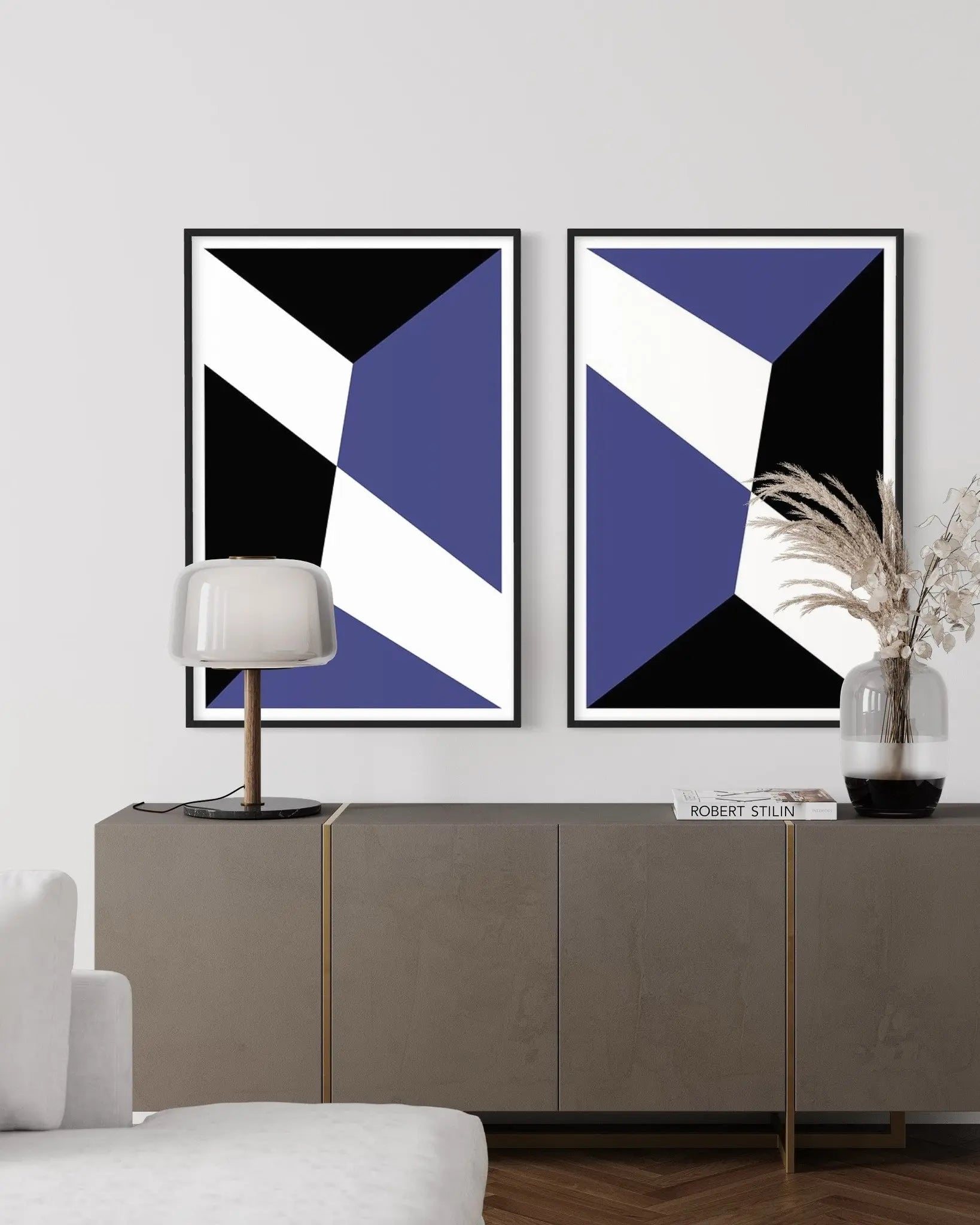 Untitled 3450 by Pedro Nuka showcased in a designer room setting