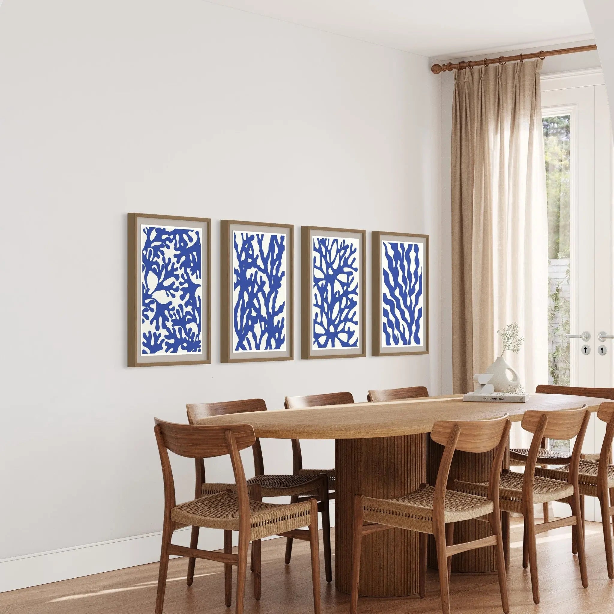 Sea Flora 1 by Alejandro Franseschini displayed in a modern living room interior