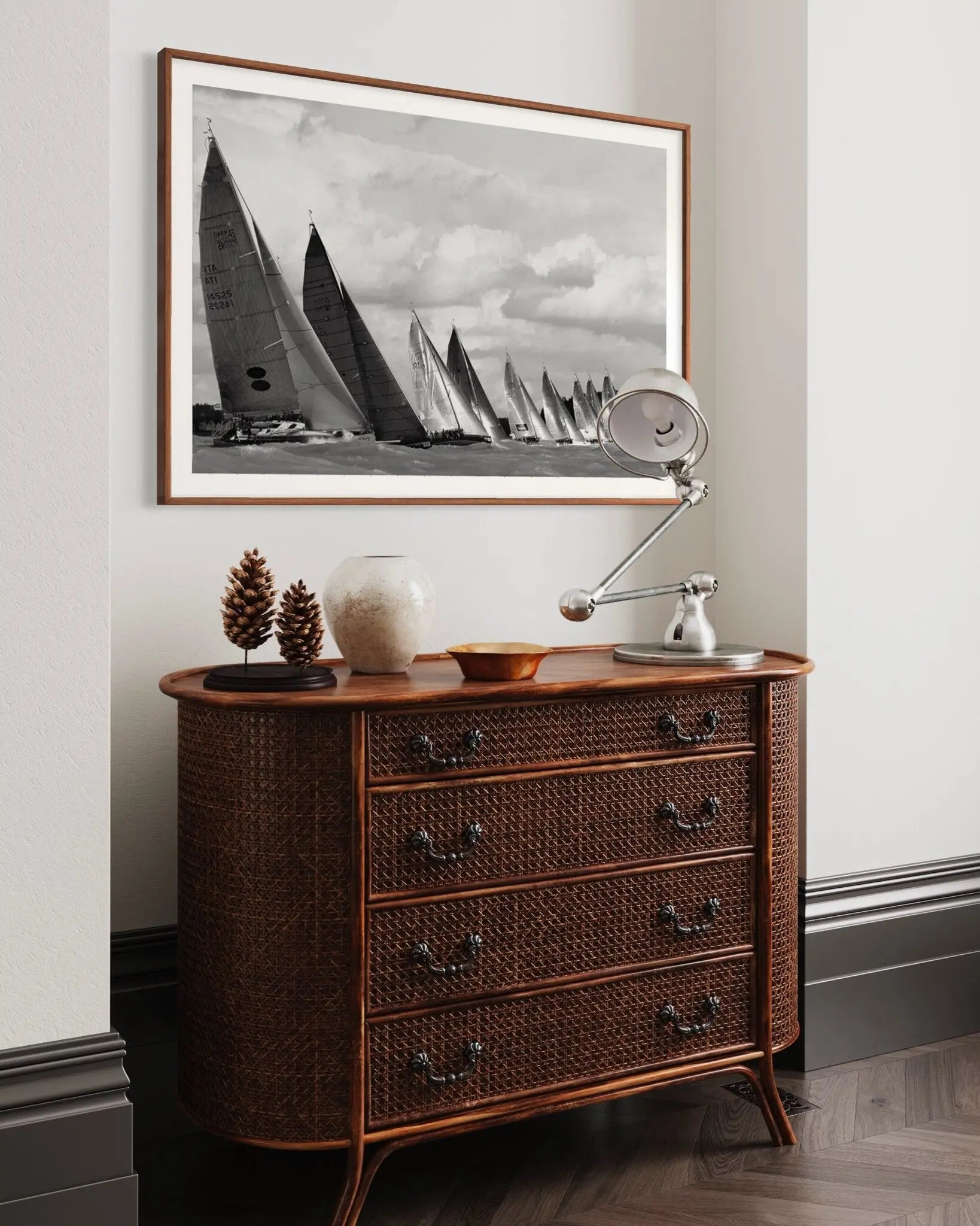 Swan 45s on the Line by Kevin Dailey styled in a contemporary interior setting