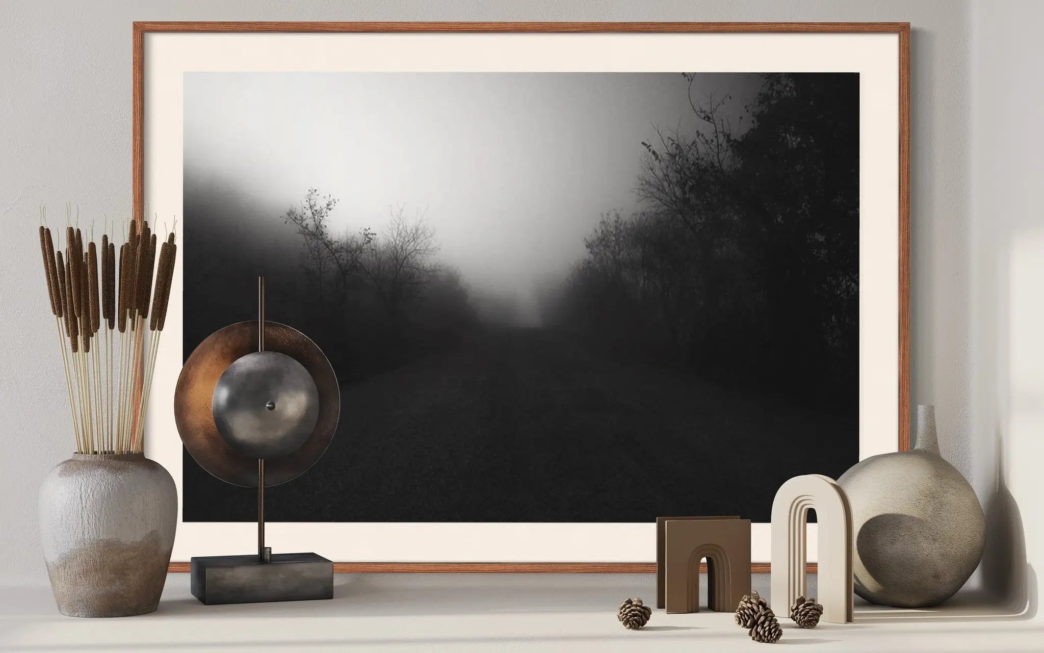 Tomorrow at Dawn by T. Dzingharoff displayed in a modern living room interior