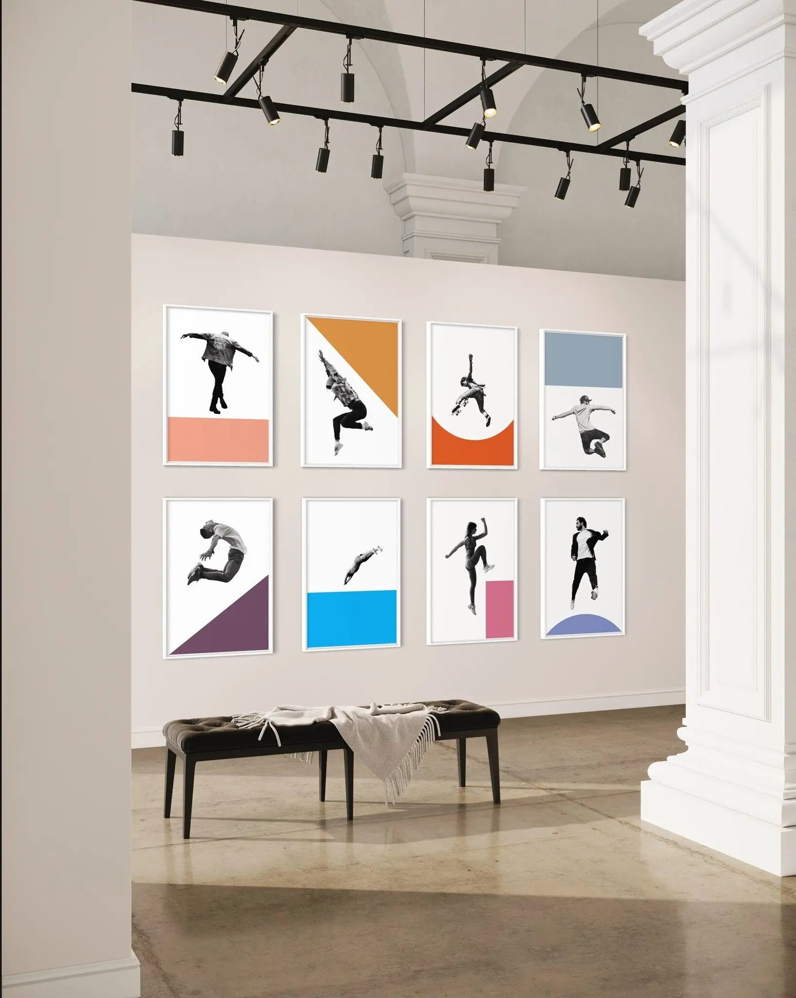 Fit in the Cities 8 by Alejandro Franseschini showcased in a designer room setting