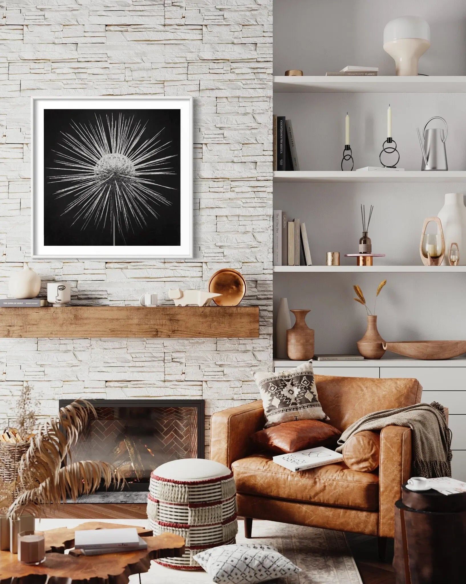 Clathrulina Elegans by Paul Thompson shown in a minimalist home decor setting