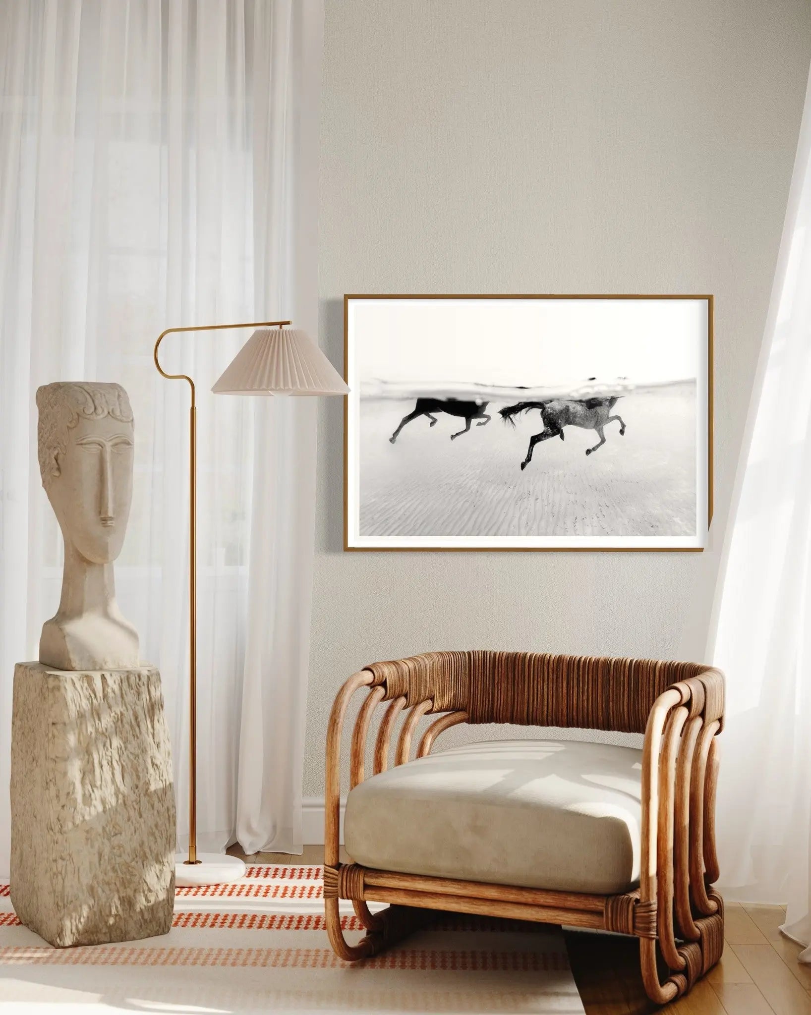 One Step to the Sea by Enric Gener presented in a curated interior design