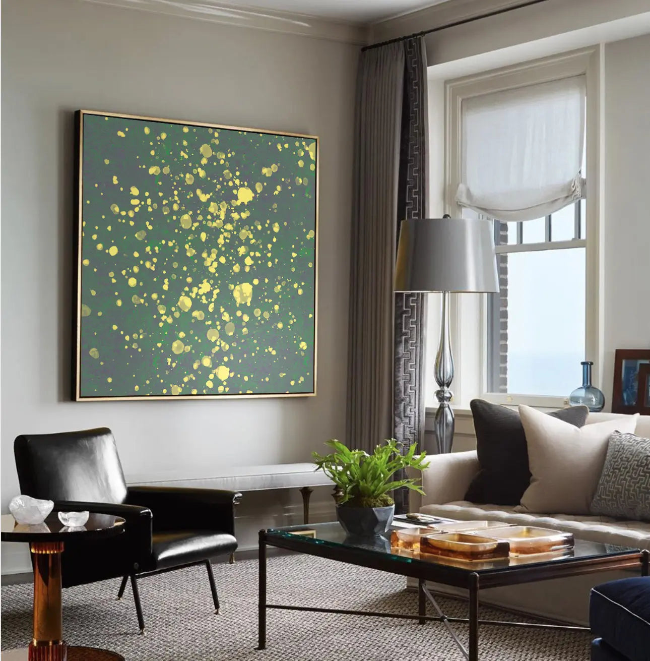 Space Dust by Francesco Alessandrini displayed in a modern living room interior