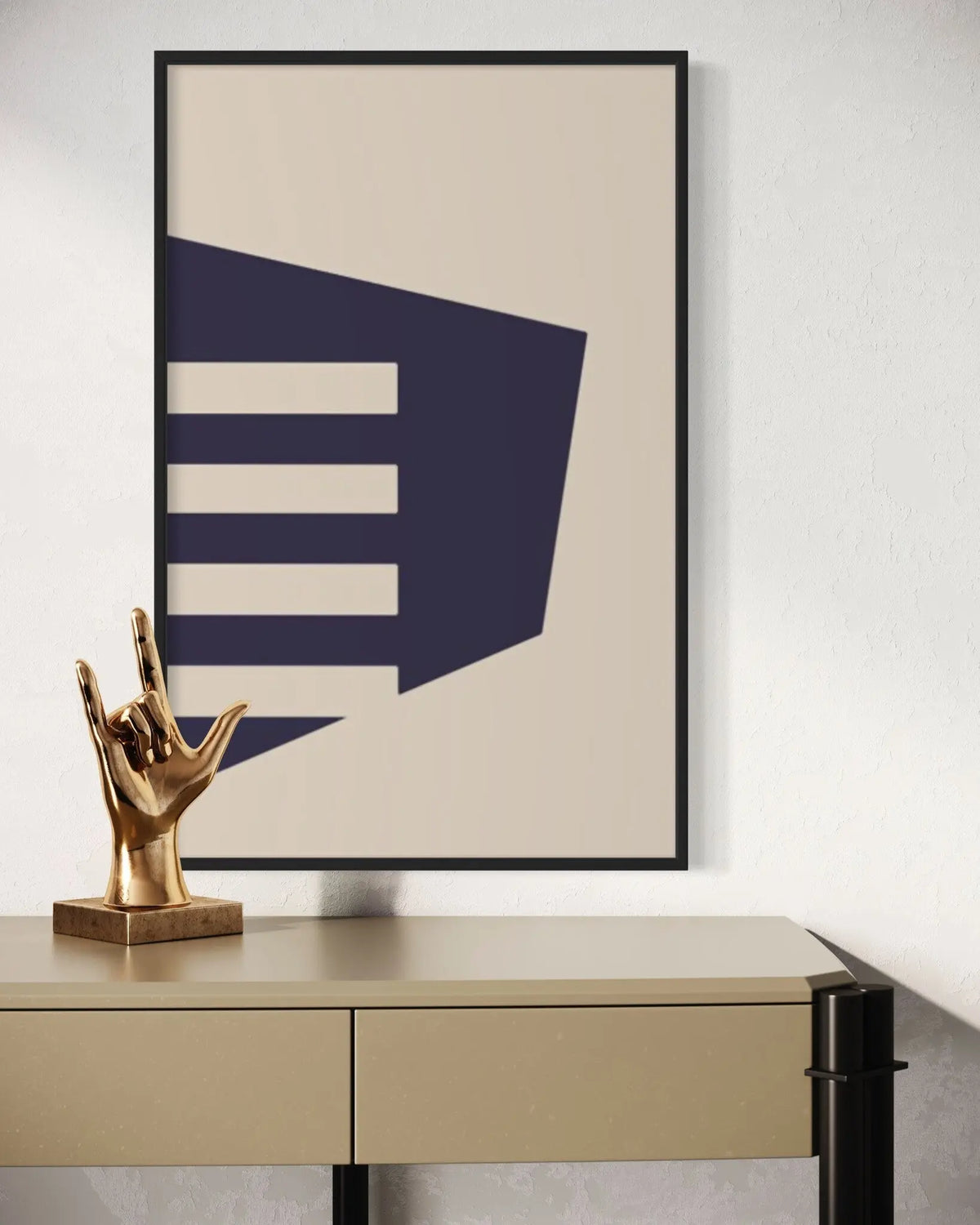 Untitled 1850 by Pedro Nuka styled in a contemporary interior setting