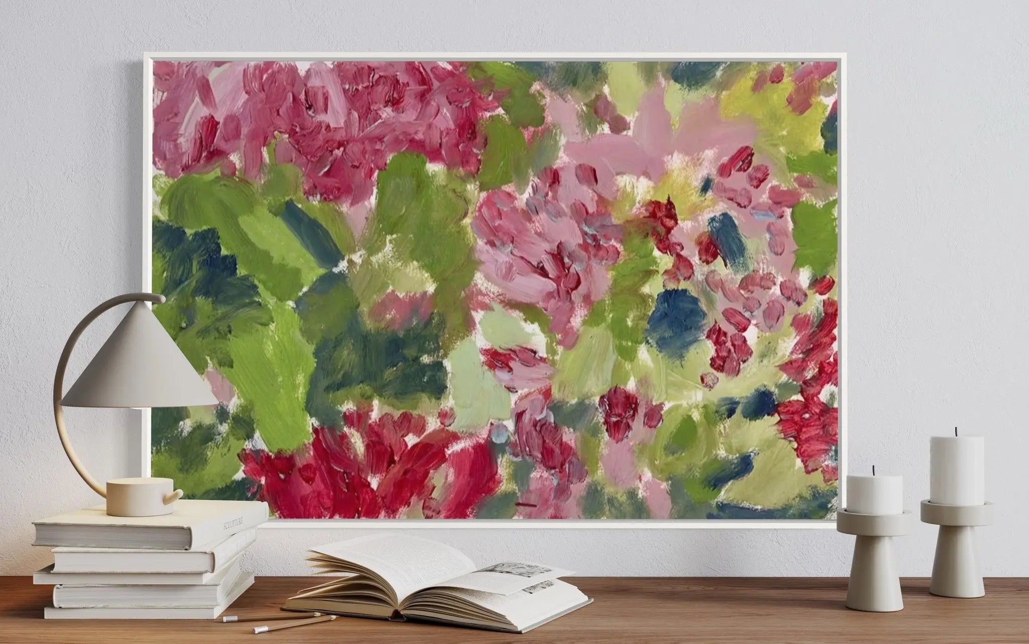 Nature Studies 3 by Evelyn Ogly styled in a contemporary interior setting