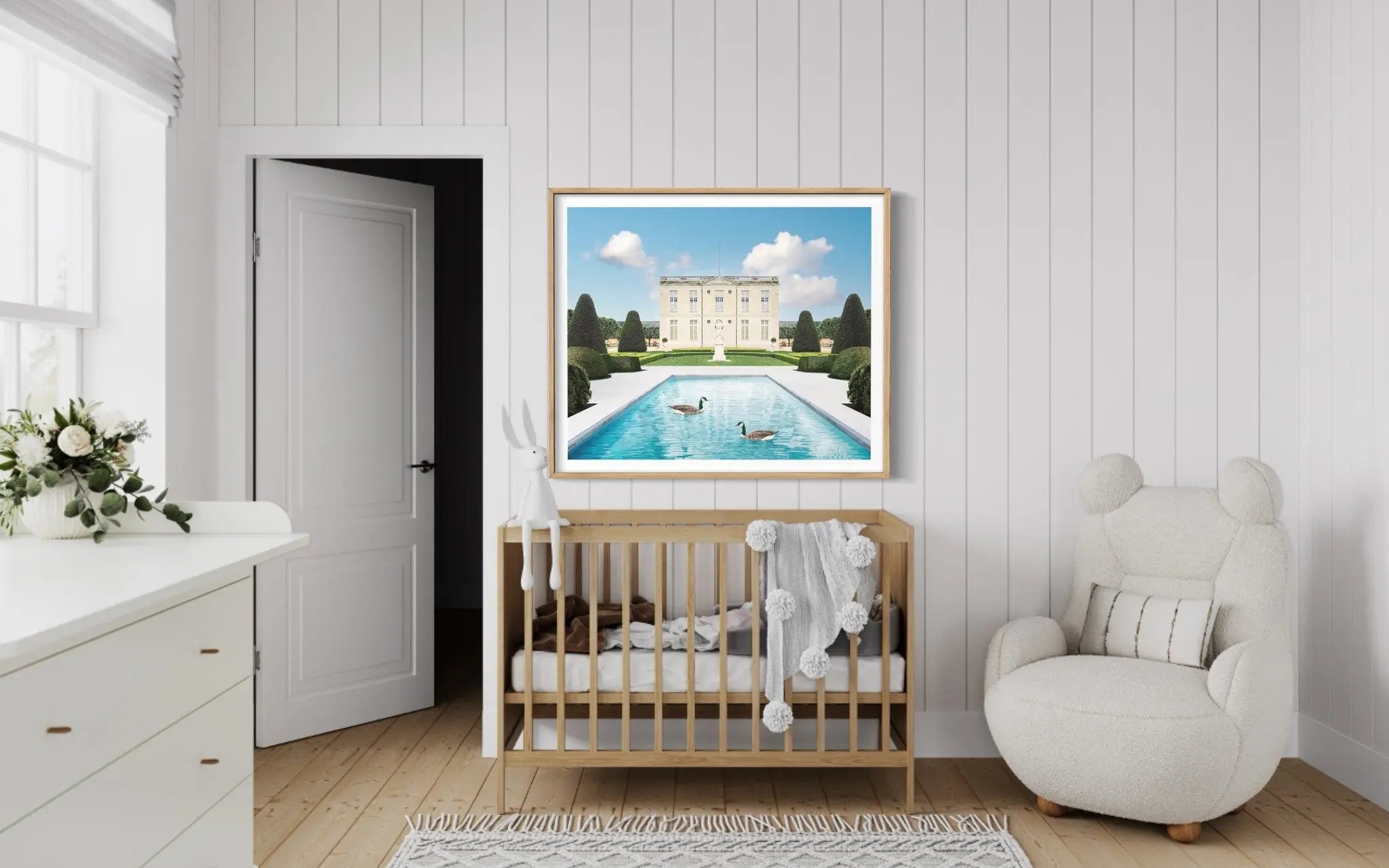 Sicilian Palazzo Series 2 by Francesco Alessandrini displayed in a modern living room interior