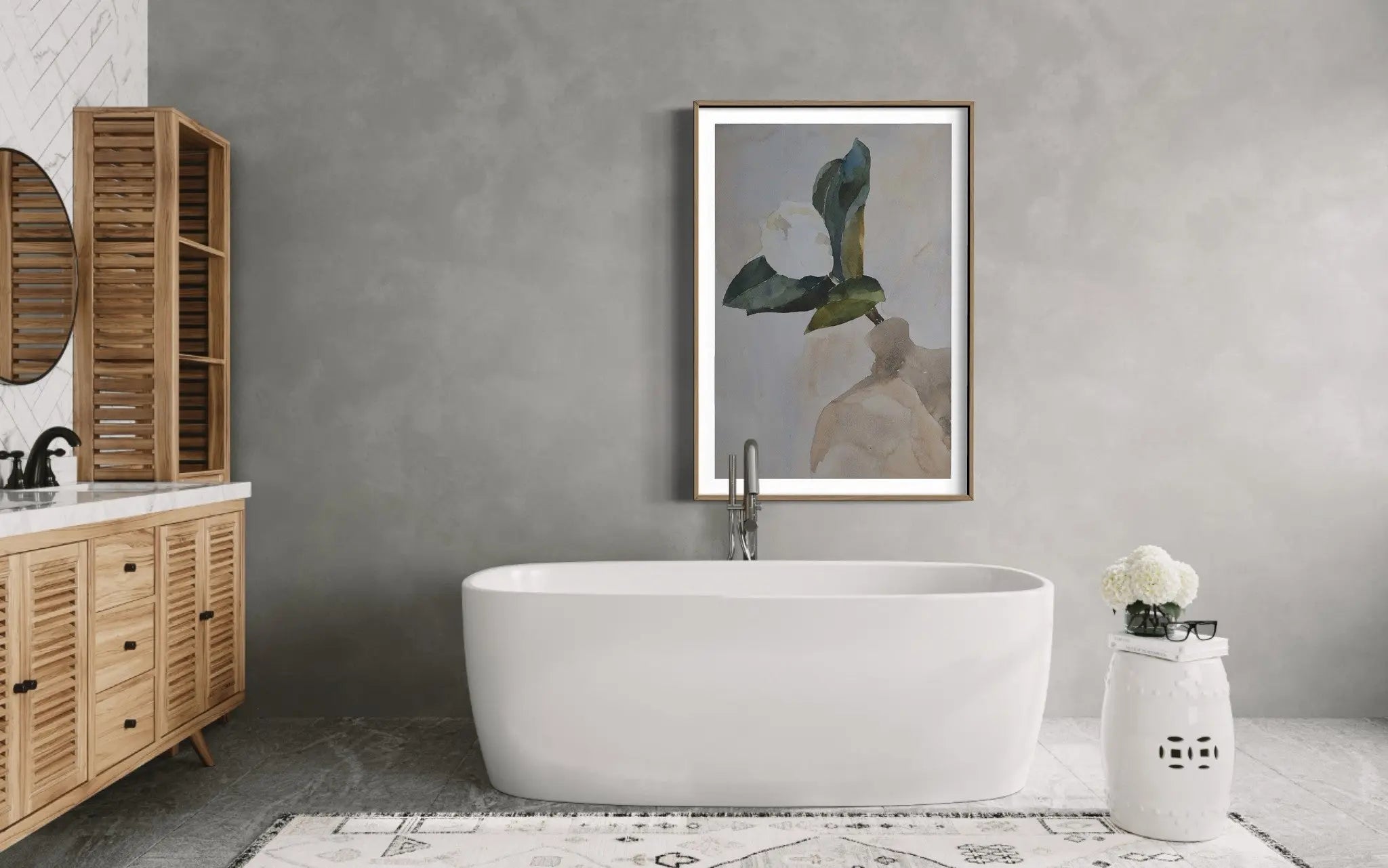 Allein by Encarnacion Portal Rubio showcased in a designer room setting