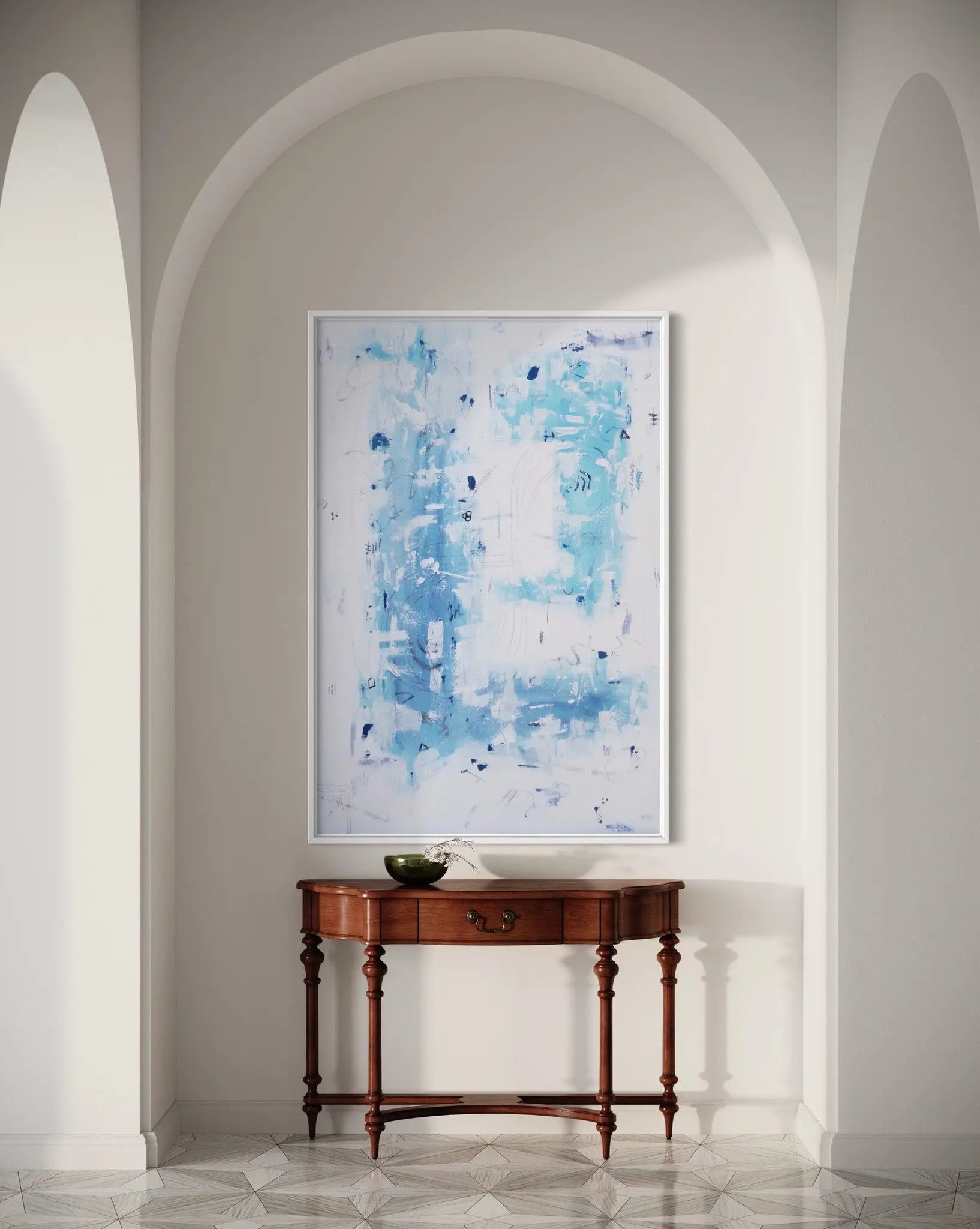Blue Escape by Chantelle Fulce styled in a contemporary interior setting