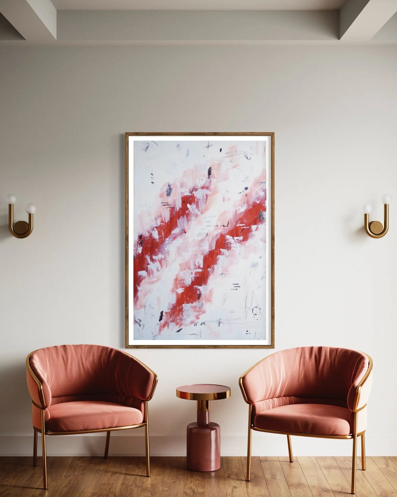 Dancing in The Rain by Chantelle Fulce showcased in a designer room setting