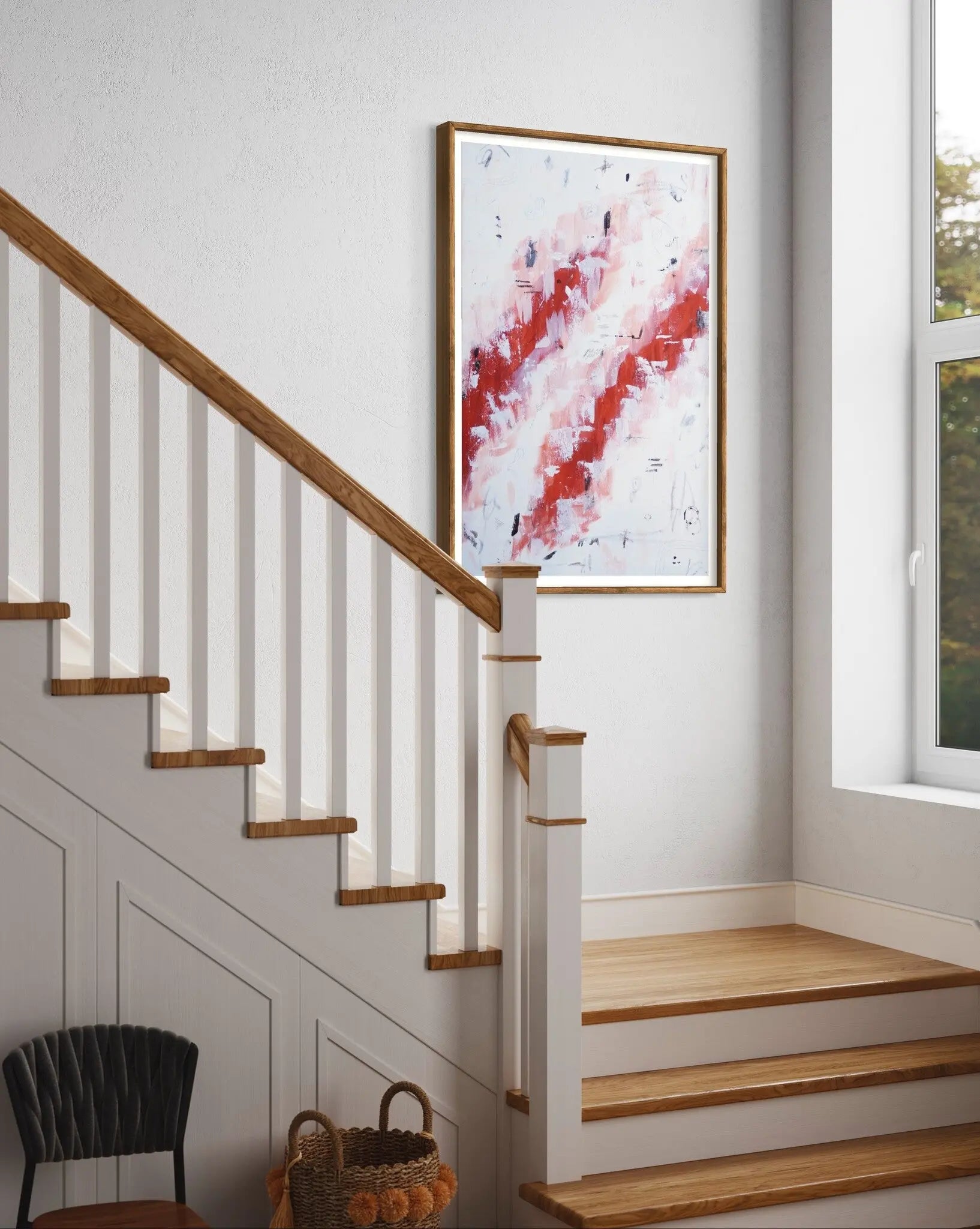 Dancing in The Rain by Chantelle Fulce styled in a contemporary interior setting