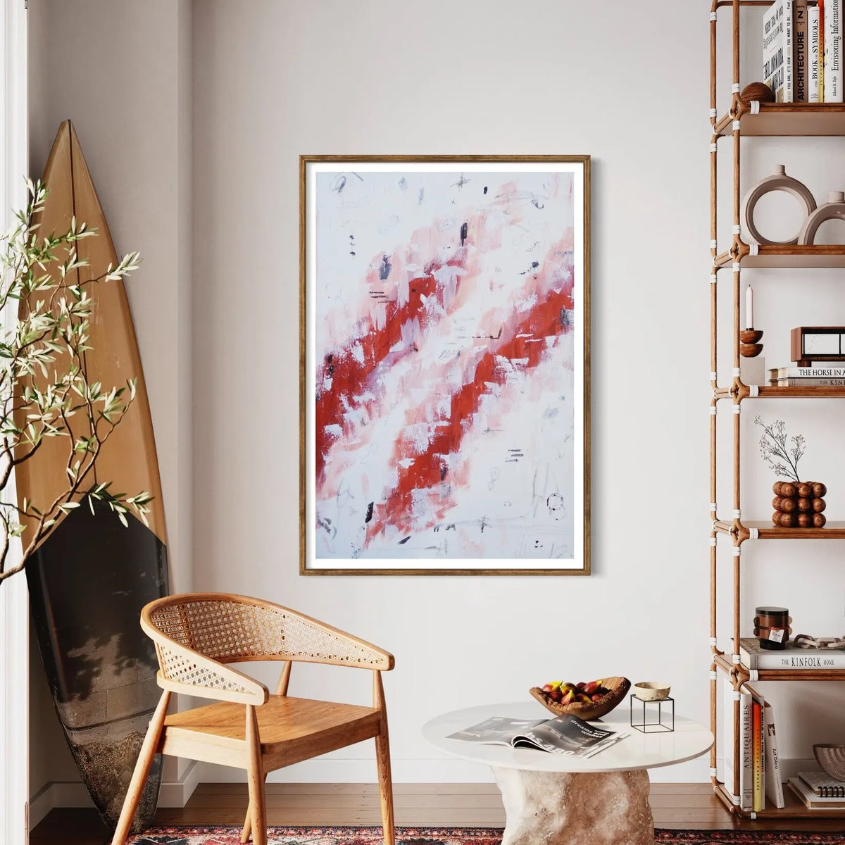 Dancing in The Rain by Chantelle Fulce featured in an elegant interior space