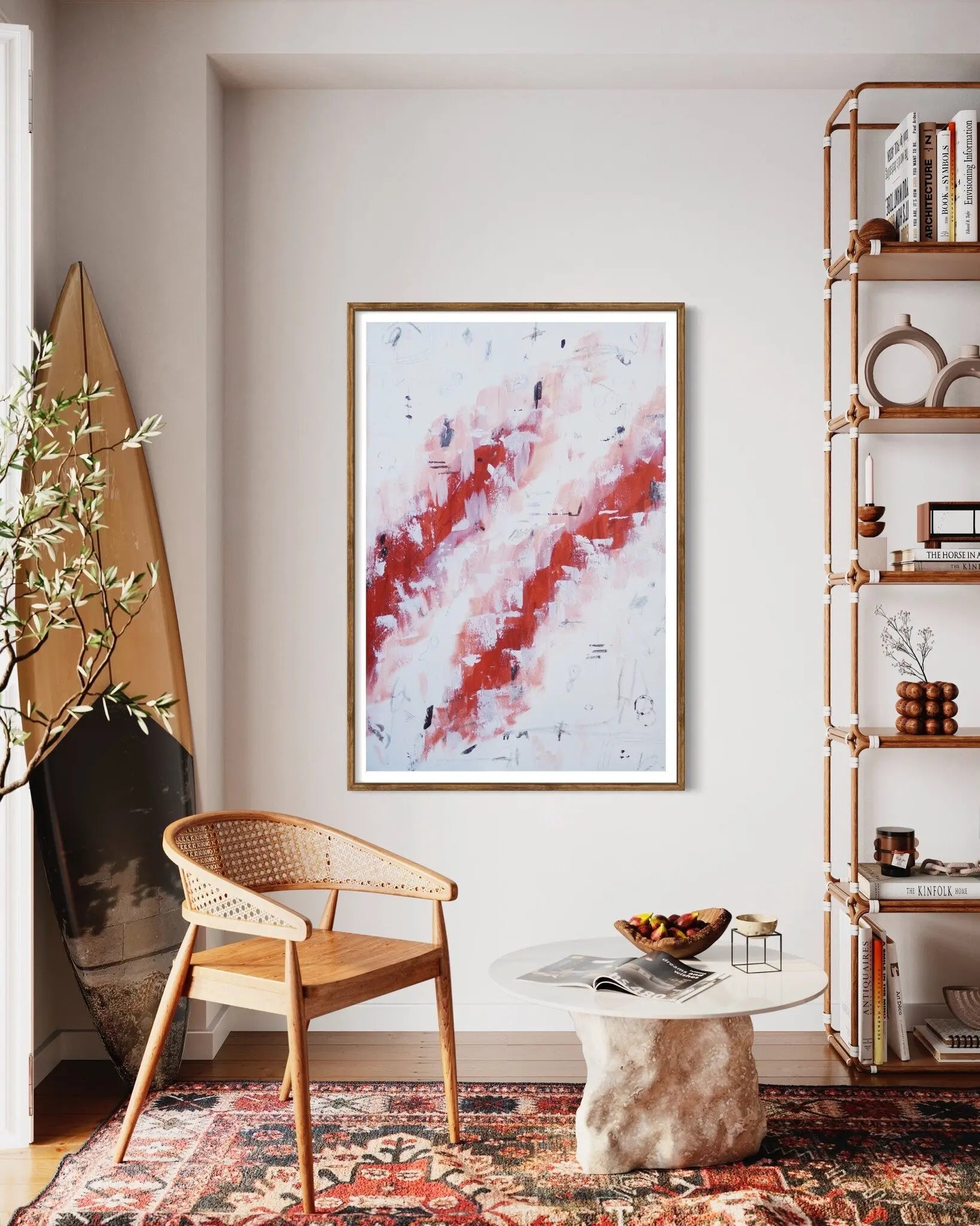 Dancing in The Rain by Chantelle Fulce featured in an elegant interior space
