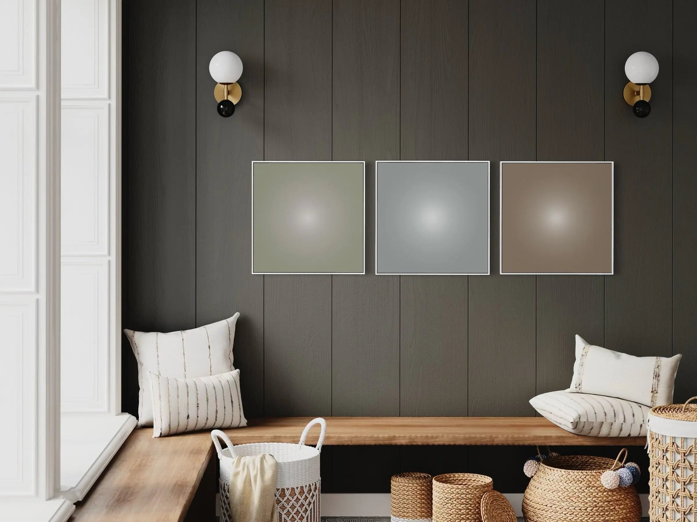 Chestnut Halo by Alejandro Franseschini displayed in a modern living room interior
