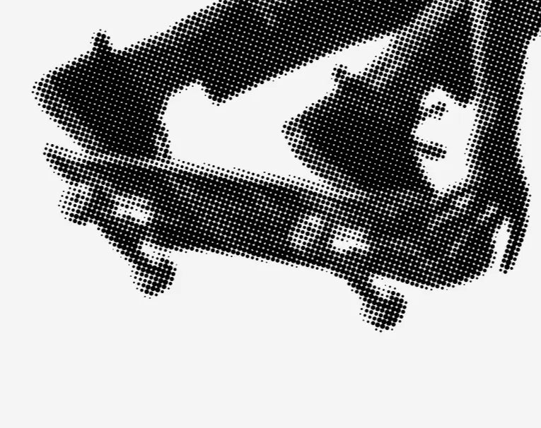 Detail close-up of City Kids 1 by Alejandro Franseschini, fine art paper print