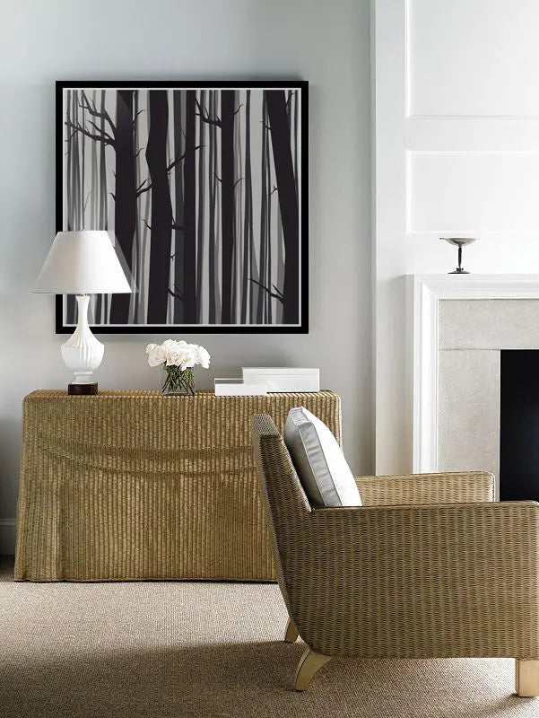 Trees by Alejandro Franseschini styled in a contemporary interior setting