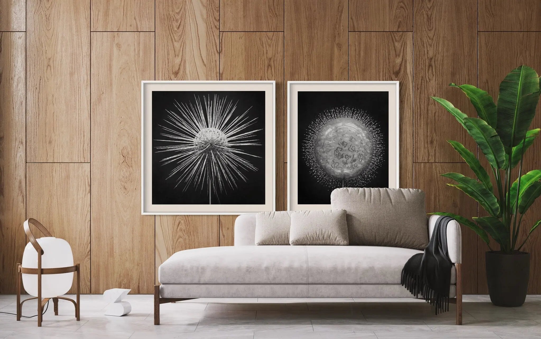 Crystal Radiolarian Elegance displayed in a modern living room interior