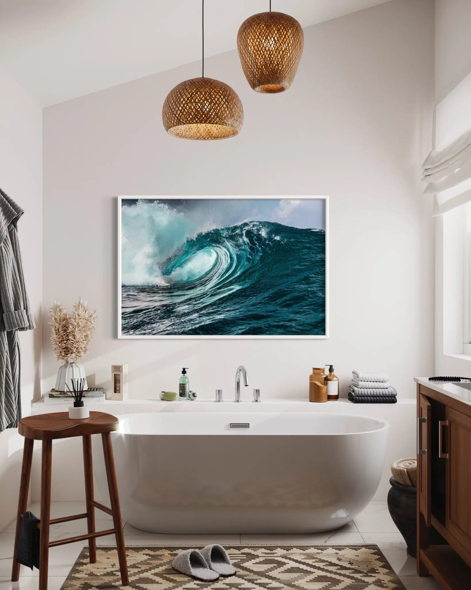 Teahuppo at The Line by Stephan Debelle showcased in a designer room setting